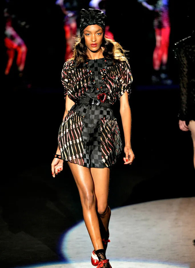 Anna Sui Tooth Brush Dress - S/S 2012 - US 4