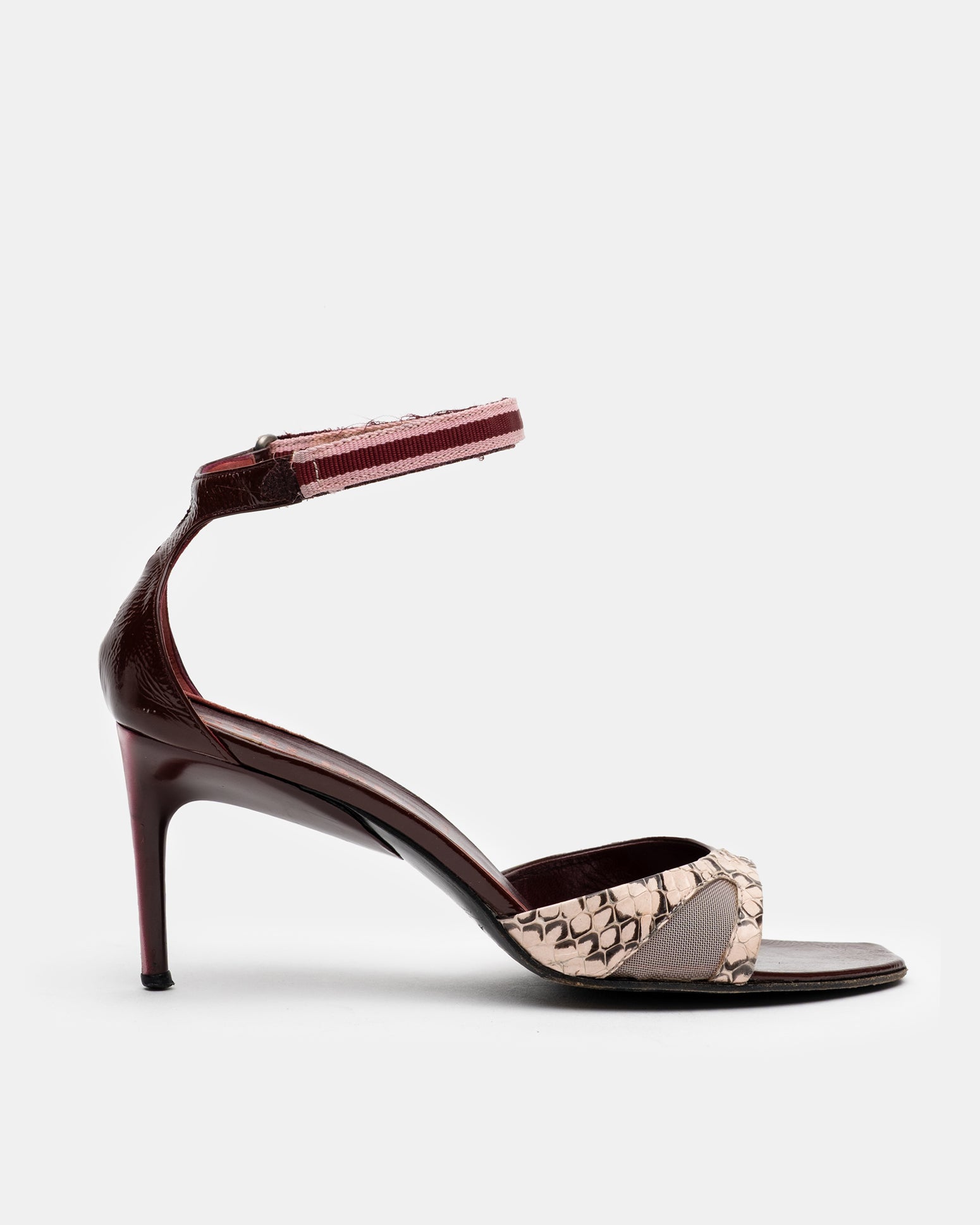 Miu Miu Sporty Python Heel - S/S 2000 - EU 39