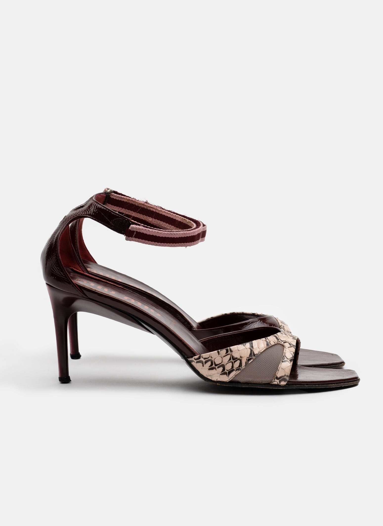 Miu Miu Sporty Python Heel - S/S 2000 - EU 39
