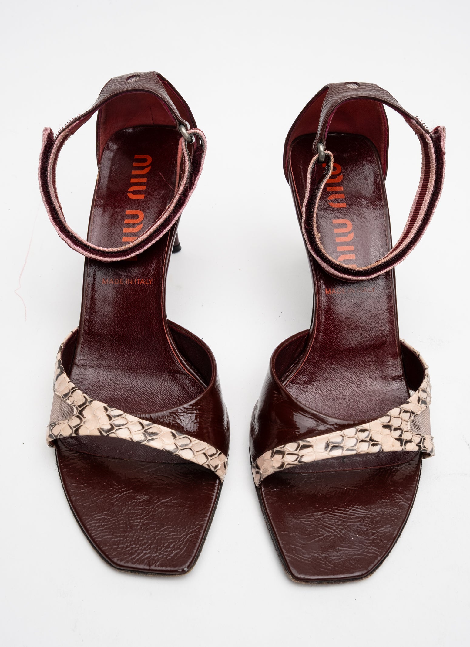 Miu Miu Sporty Python Heel - S/S 2000 - EU 39