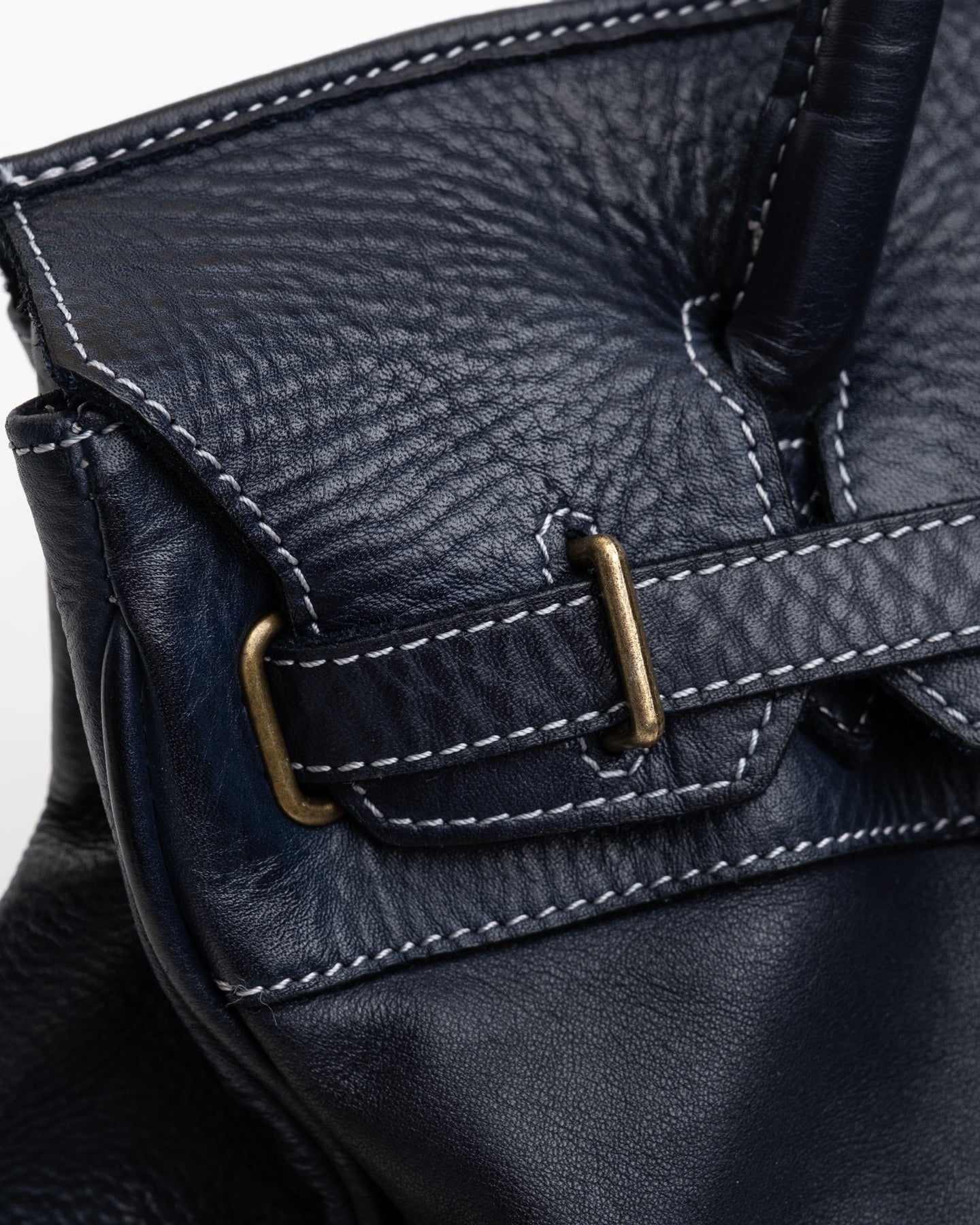 Slouchy Patched Calf Leather Shoulder Bag