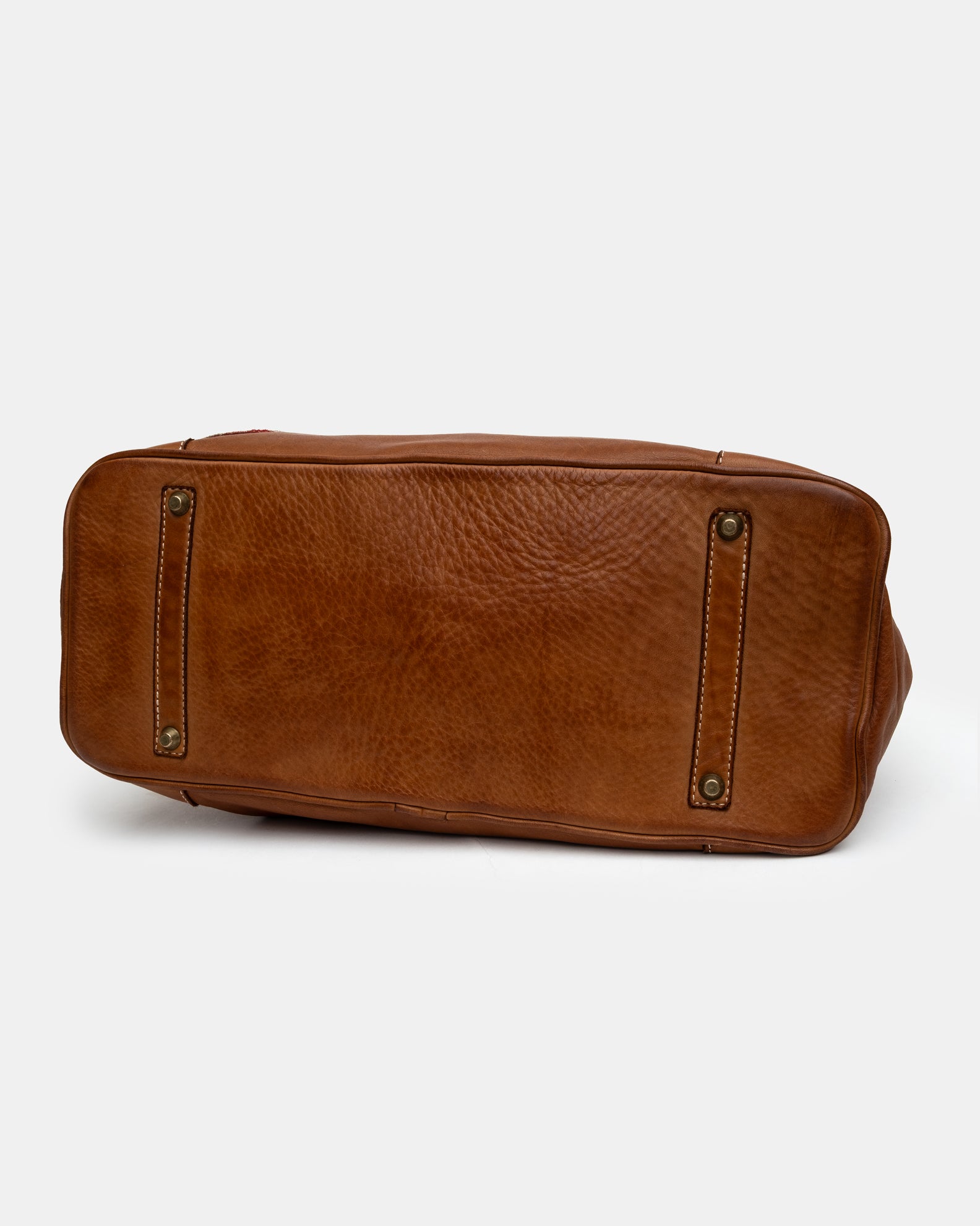 Slouchy Patched Calf Leather Shoulder Bag