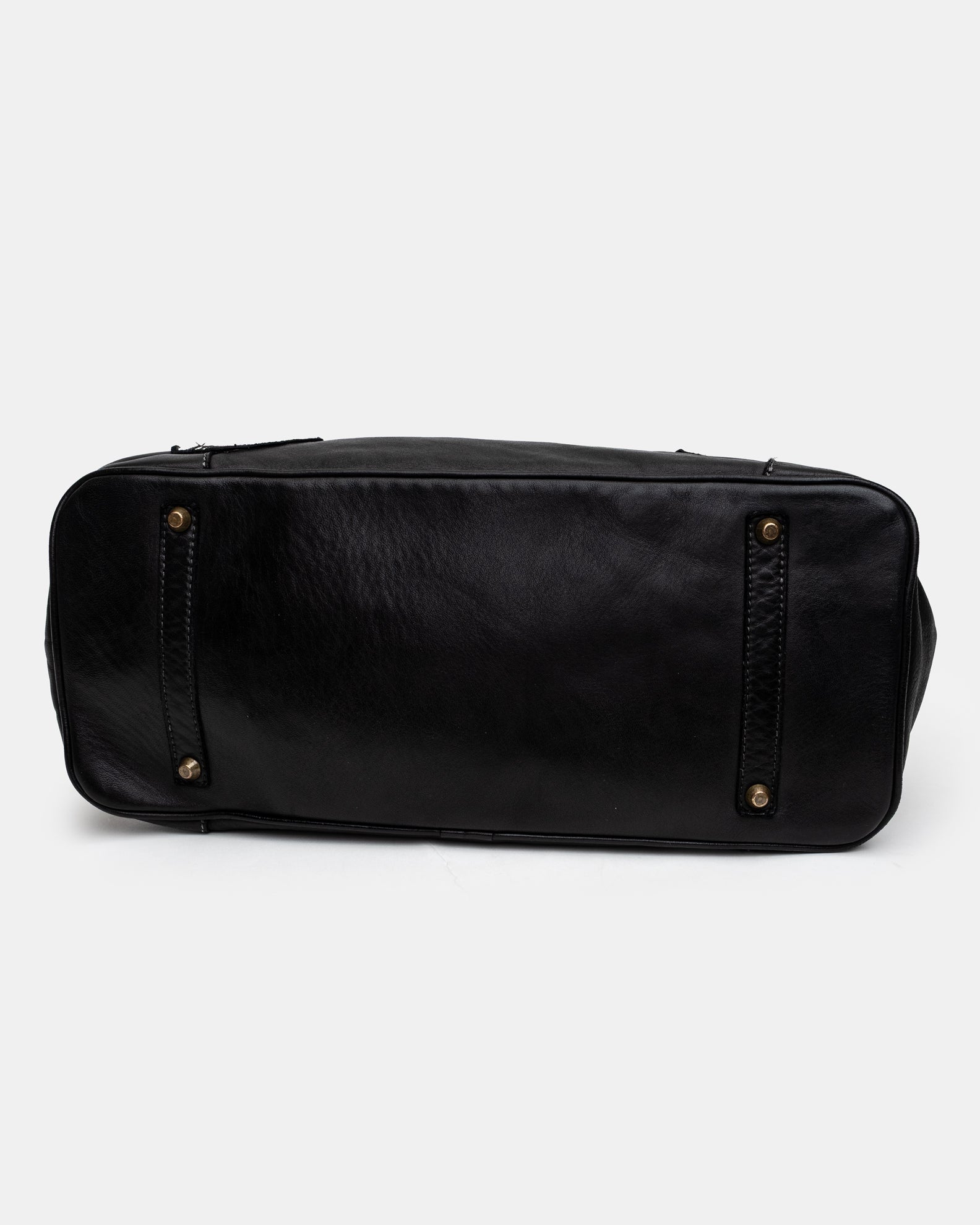 Slouchy Patched Calf Leather Shoulder Bag