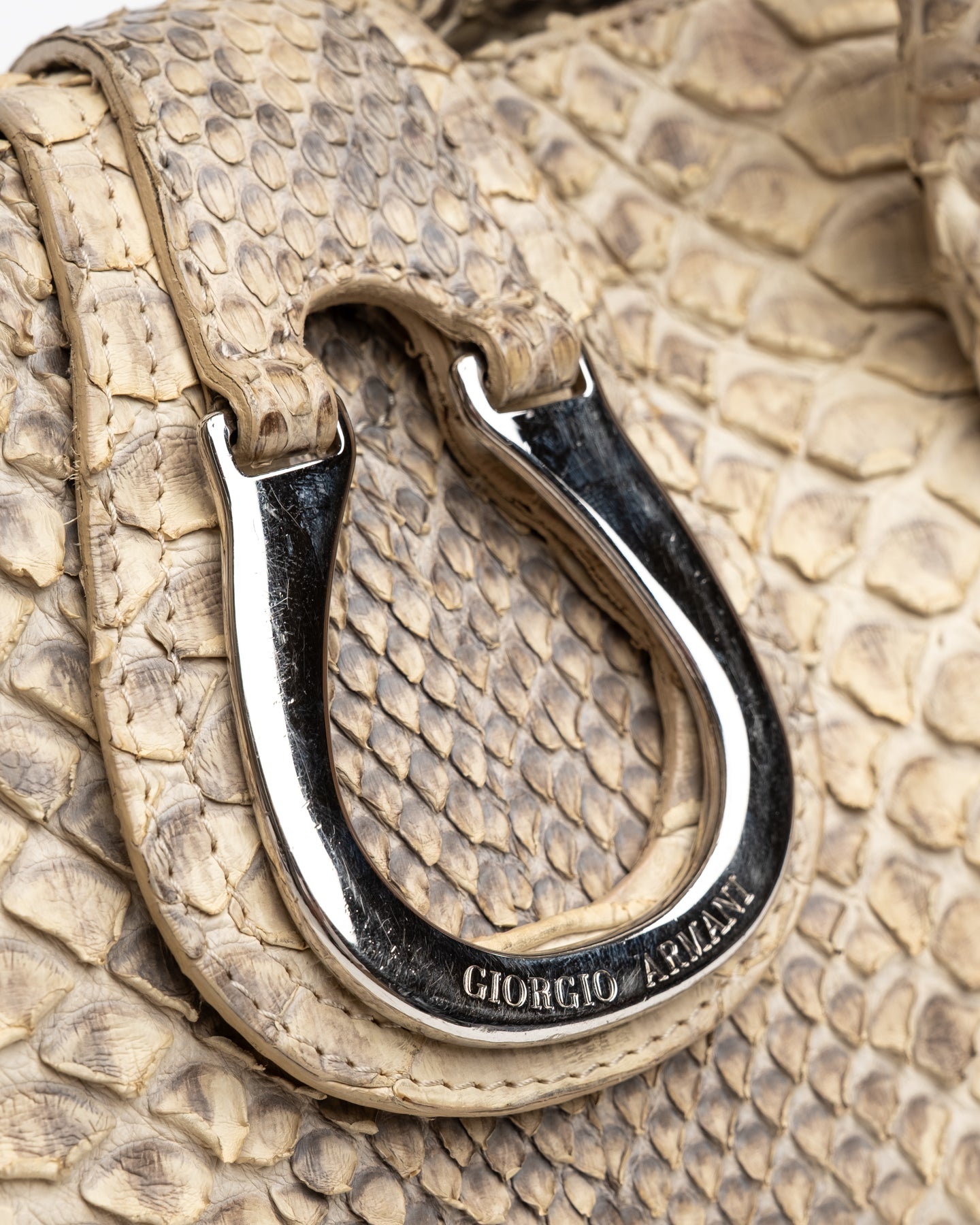 Giorgio Armani Python Handbag