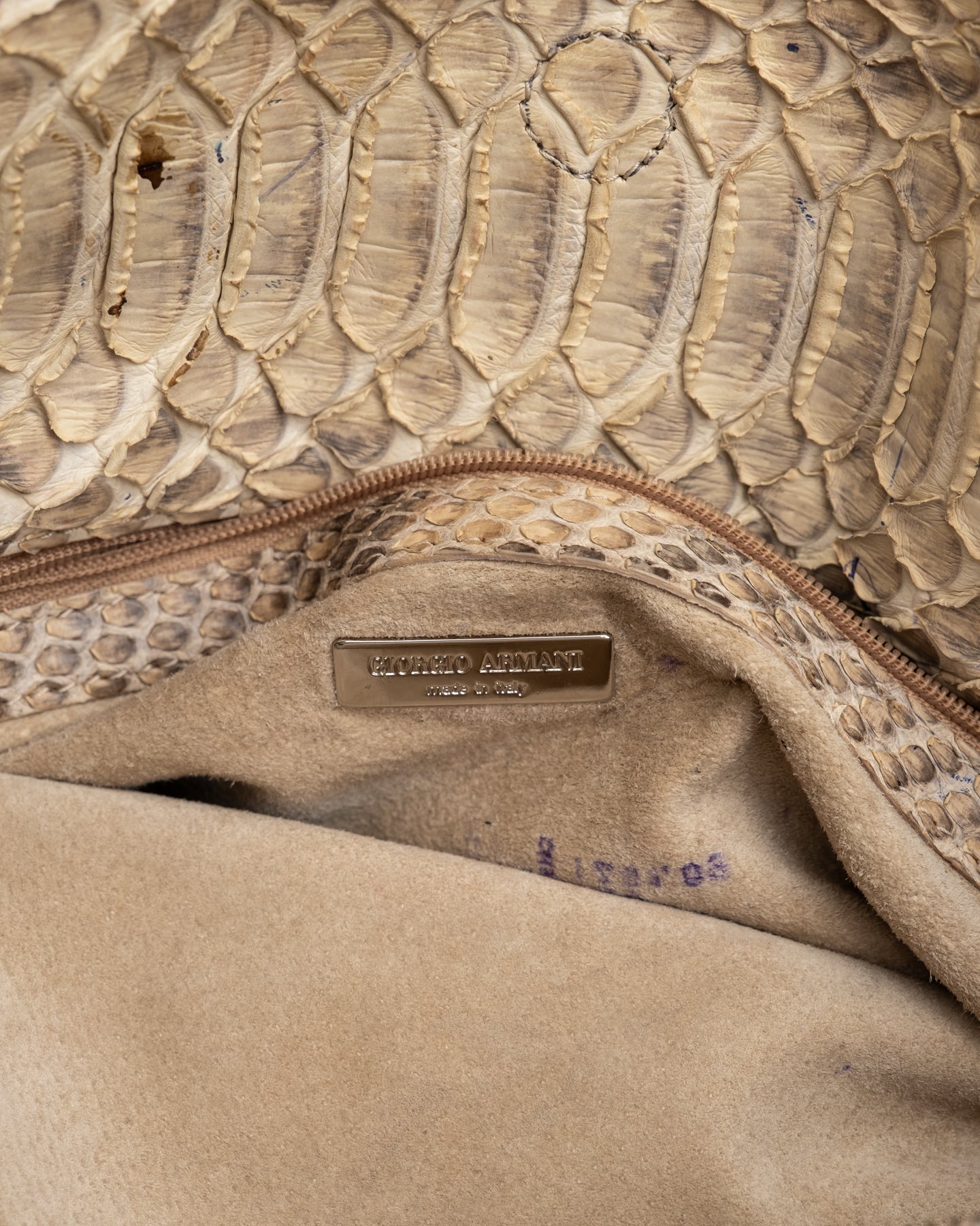 Giorgio Armani Python Handbag