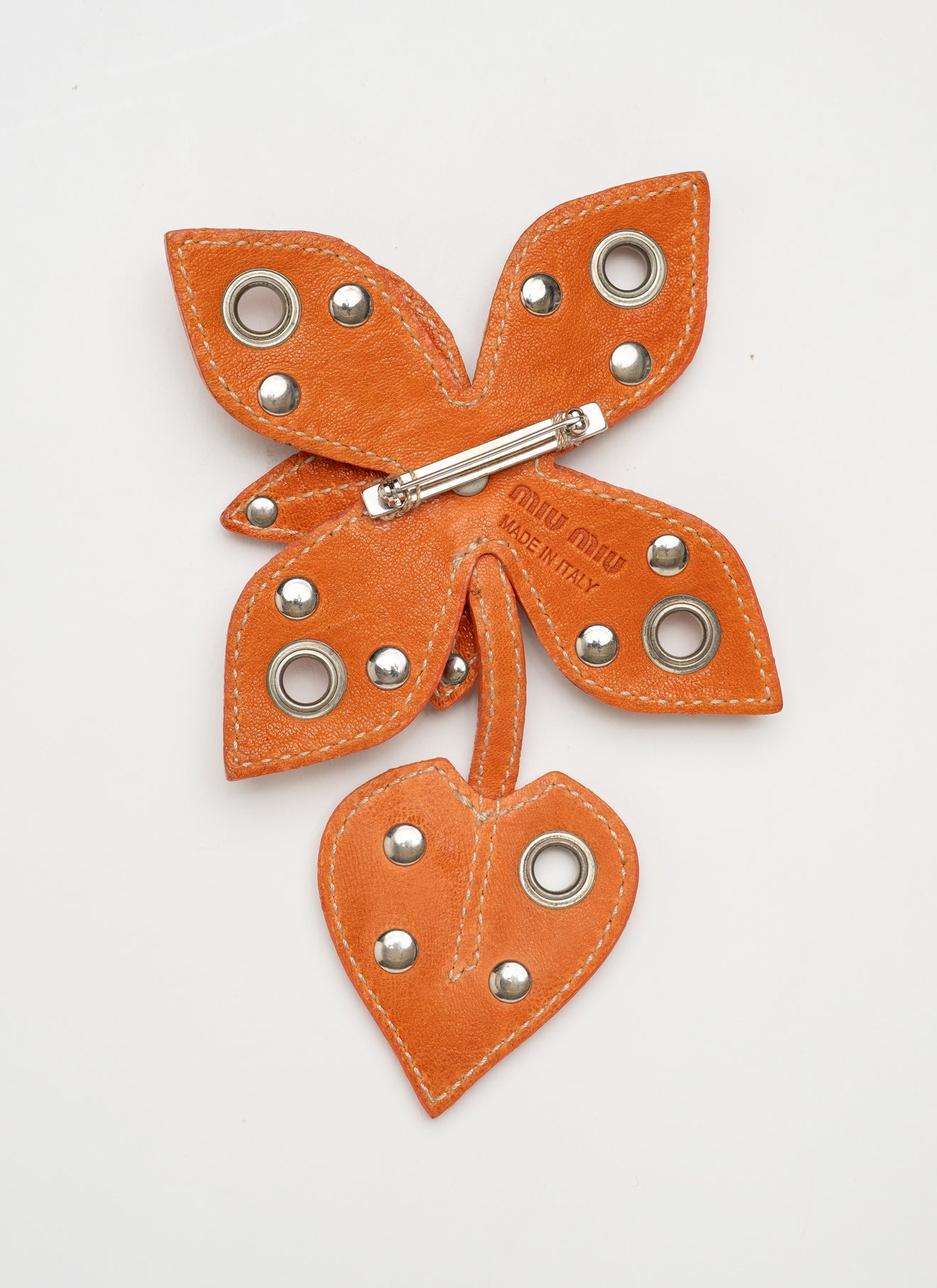 Miu Miu Flower Brooch - Orange - S/S 2005