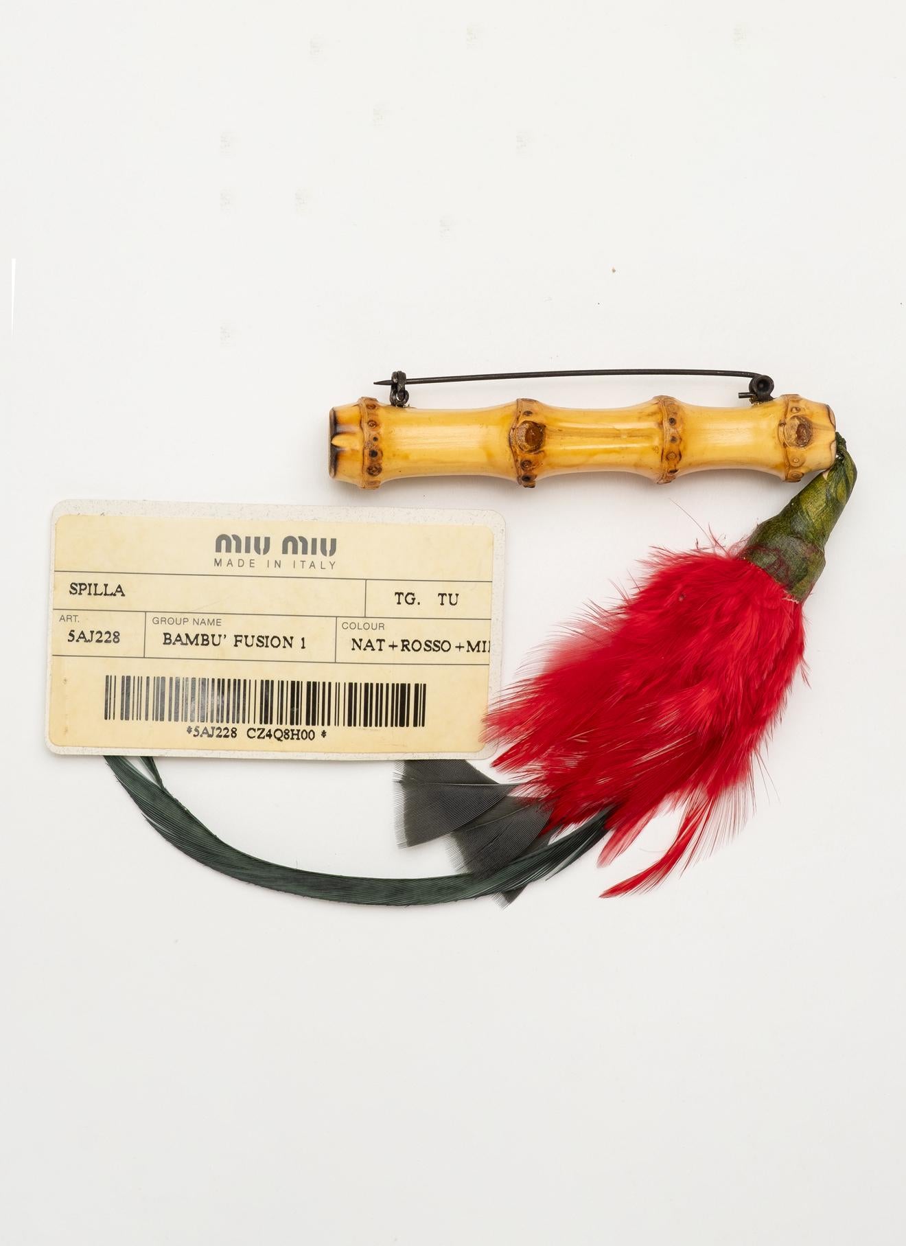 Miu Miu Bamboo Brooch - S/S 2004