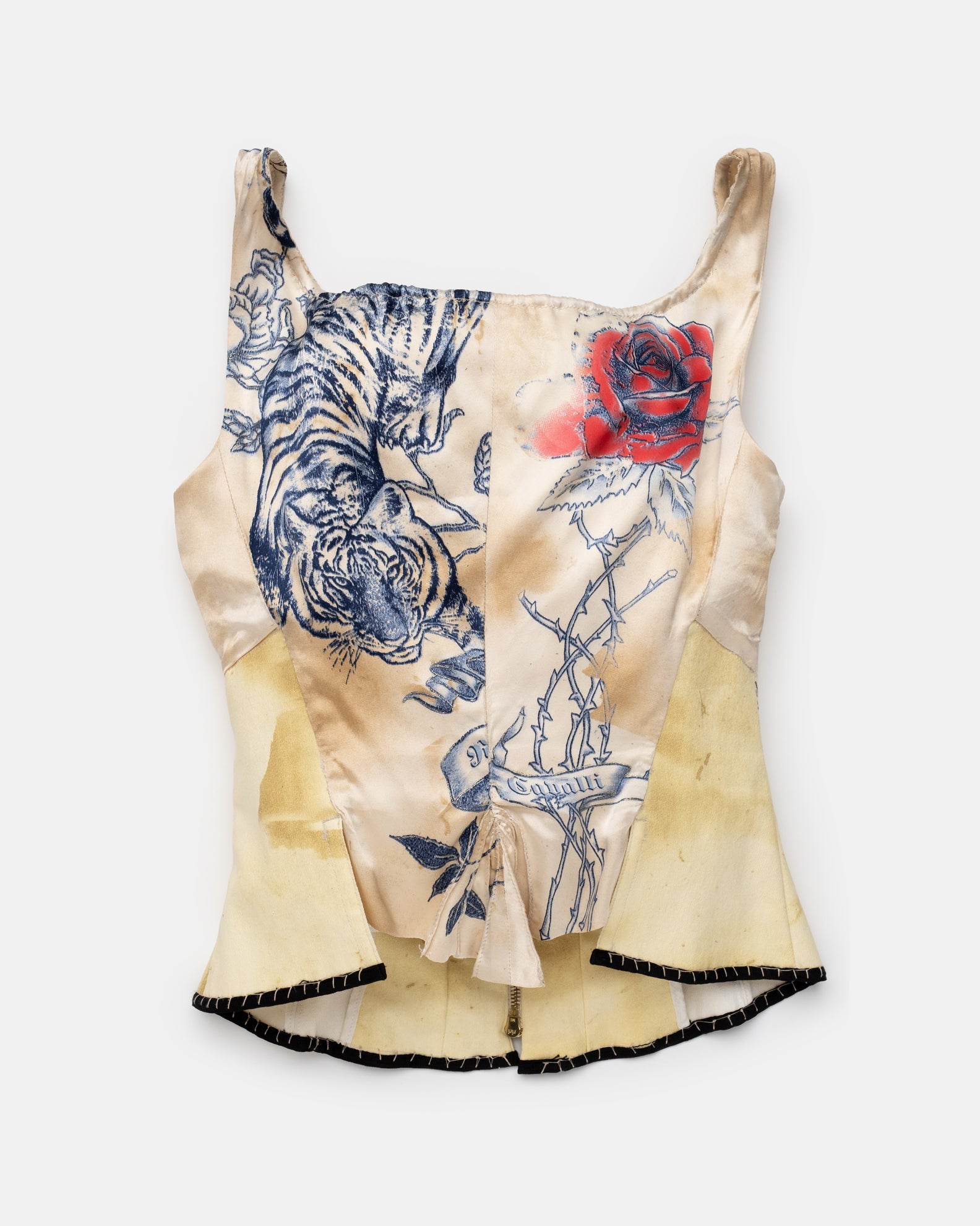 Roberto Cavalli Tattoo Corset - S/S 2003 - M