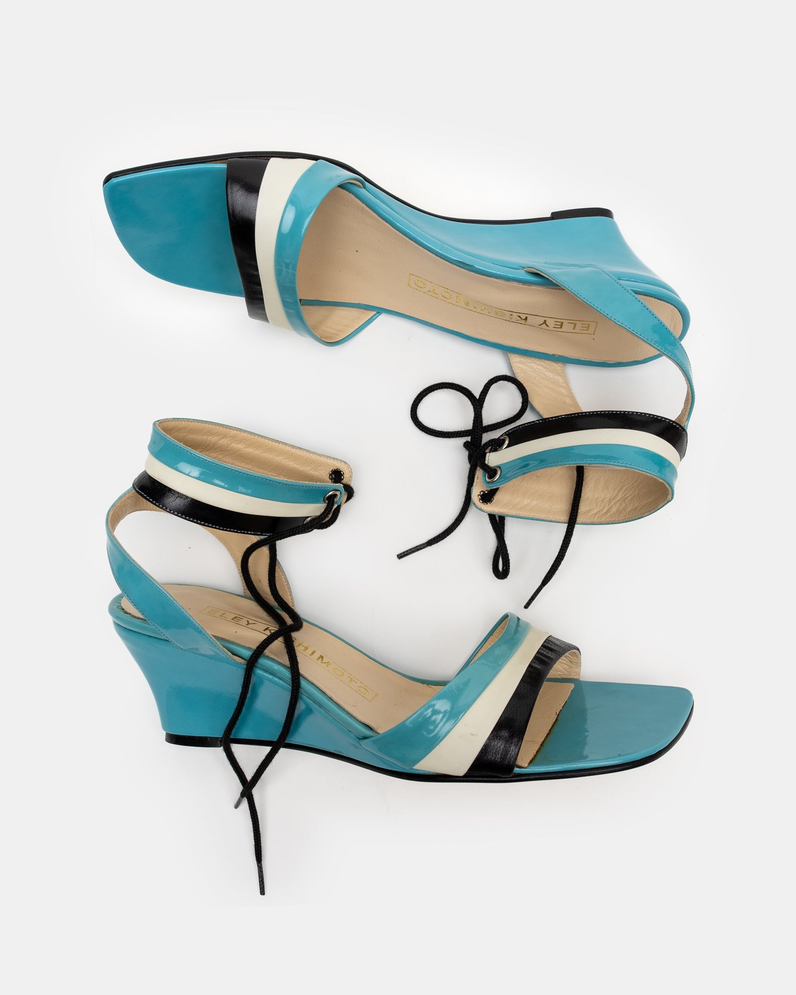 Eley Kishimoto Wedge Heel Sandals C. 2000s - UK 5