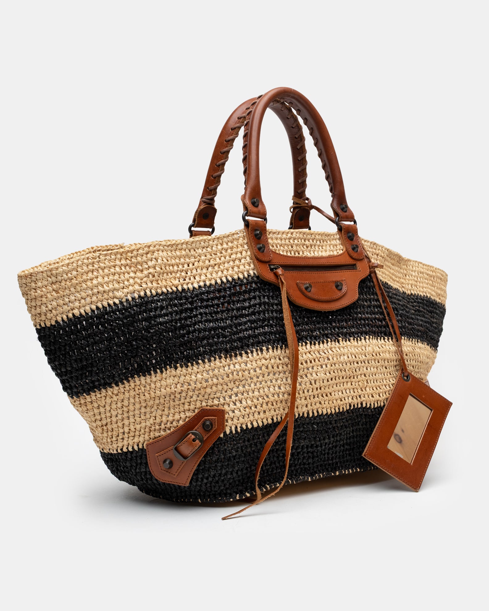 Balenciaga Raffia City Bag  C. 2000s - O/S