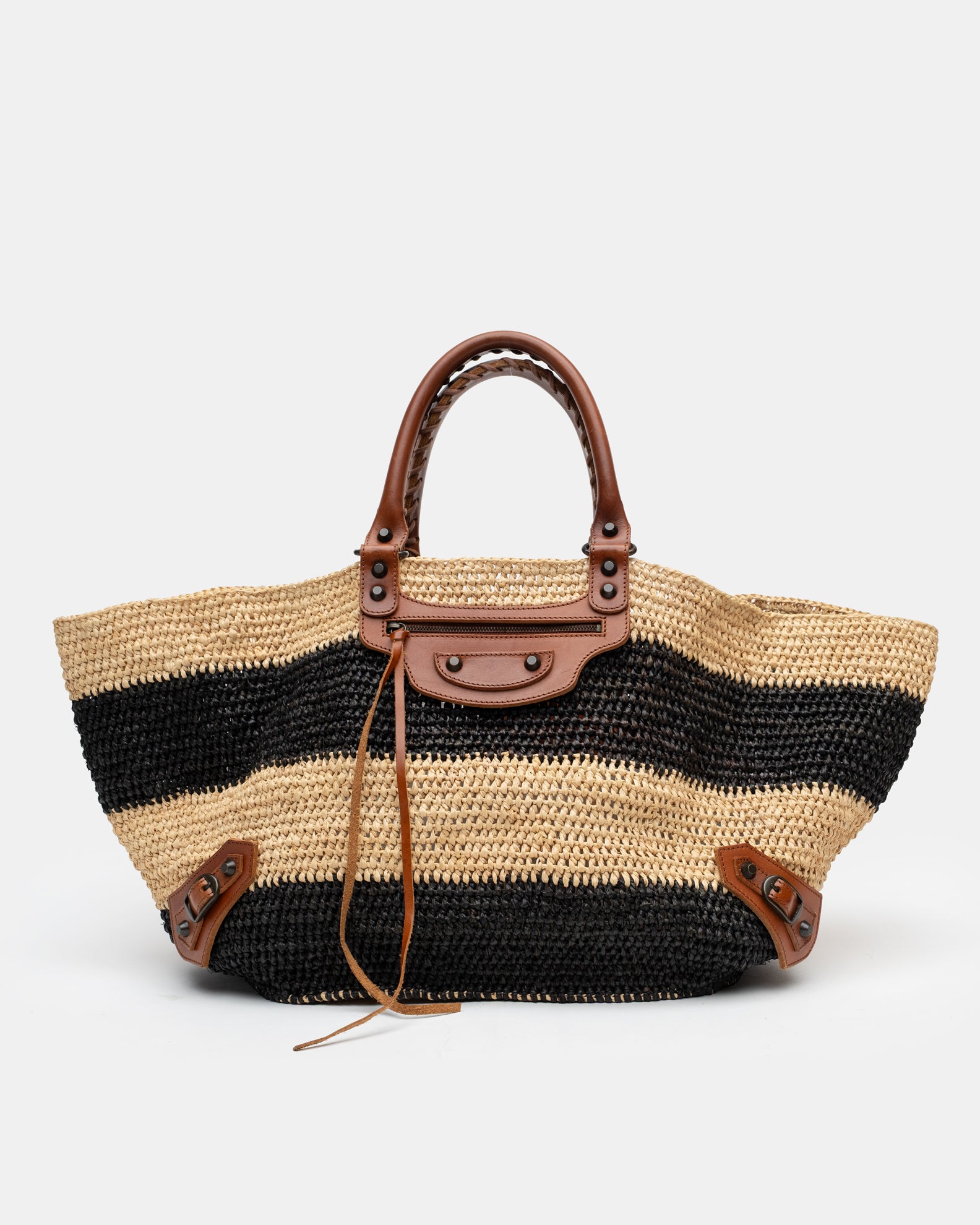 Balenciaga Raffia City Bag  C. 2000s - O/S