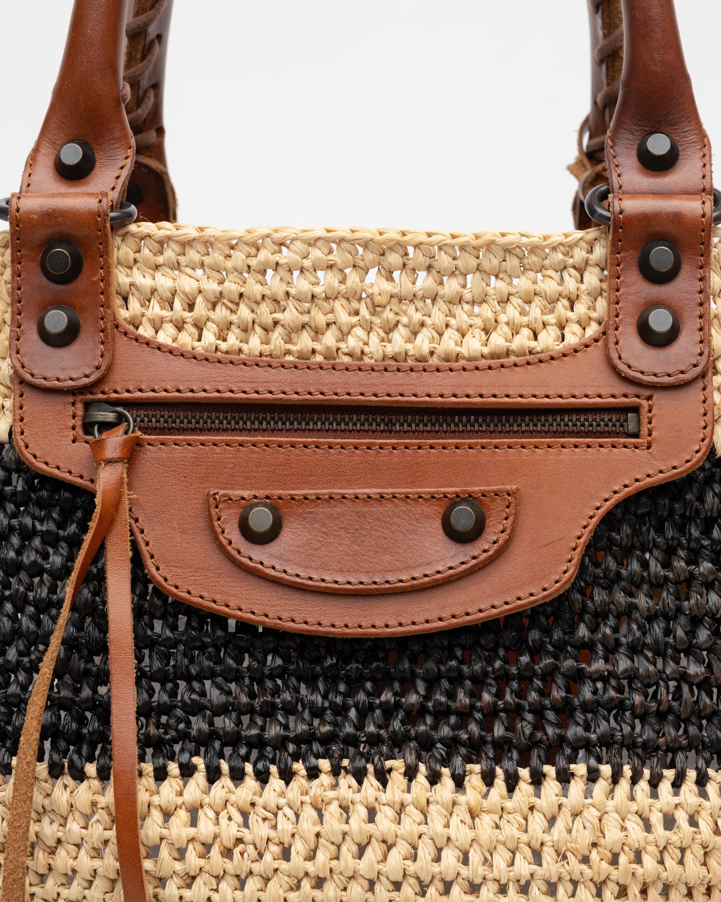 Balenciaga Raffia City Bag  C. 2000s - O/S