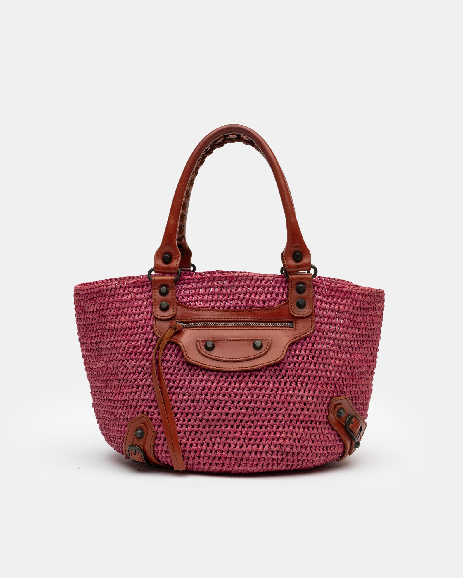 Balenciaga Raffia City Bag  C. 2000s