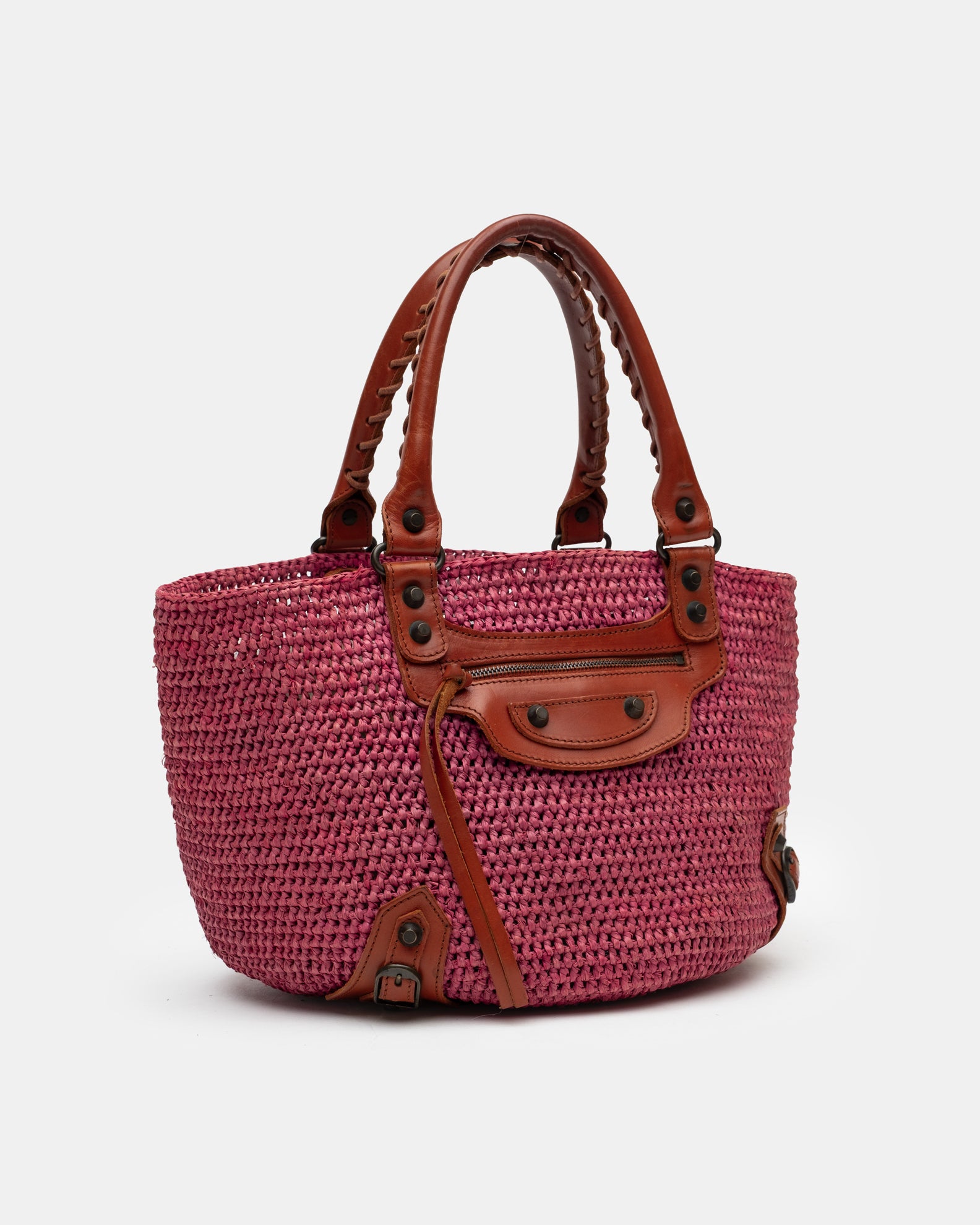 Balenciaga Raffia City Bag  C. 2000s
