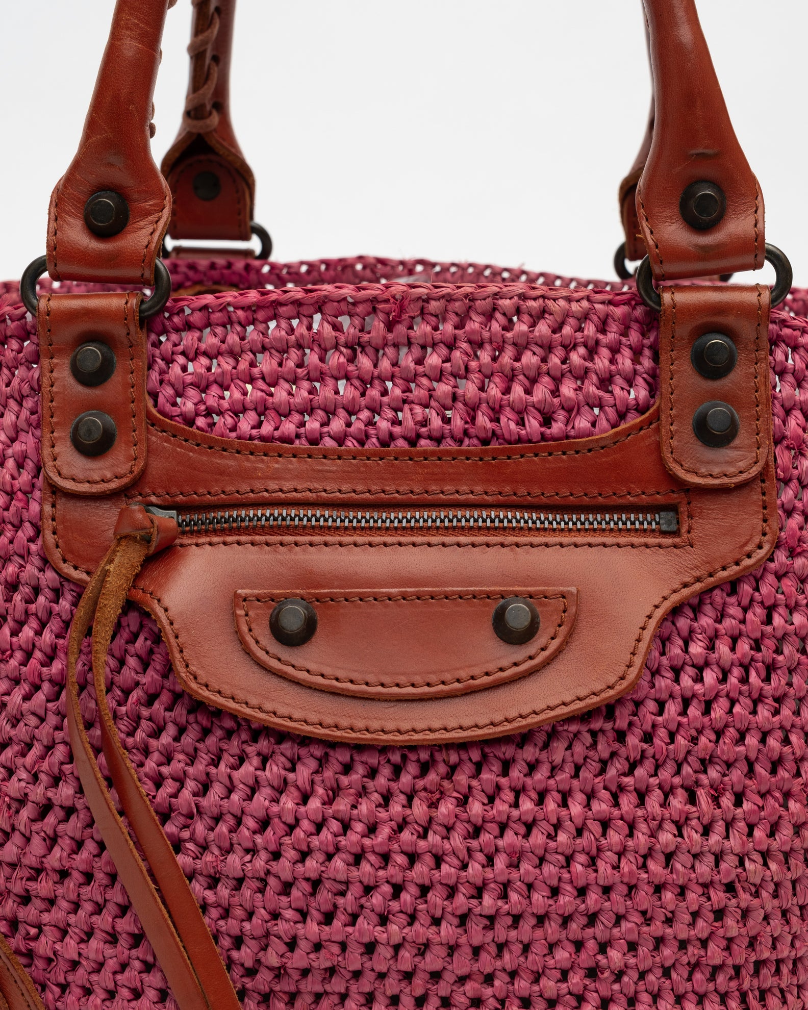 Balenciaga Raffia City Bag  C. 2000s