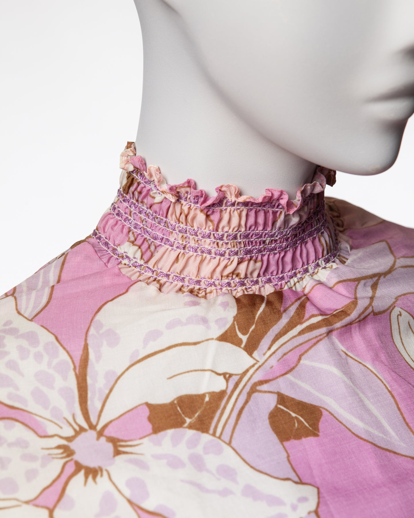Twiggy Label Floral Mini Dress - C. 1960s