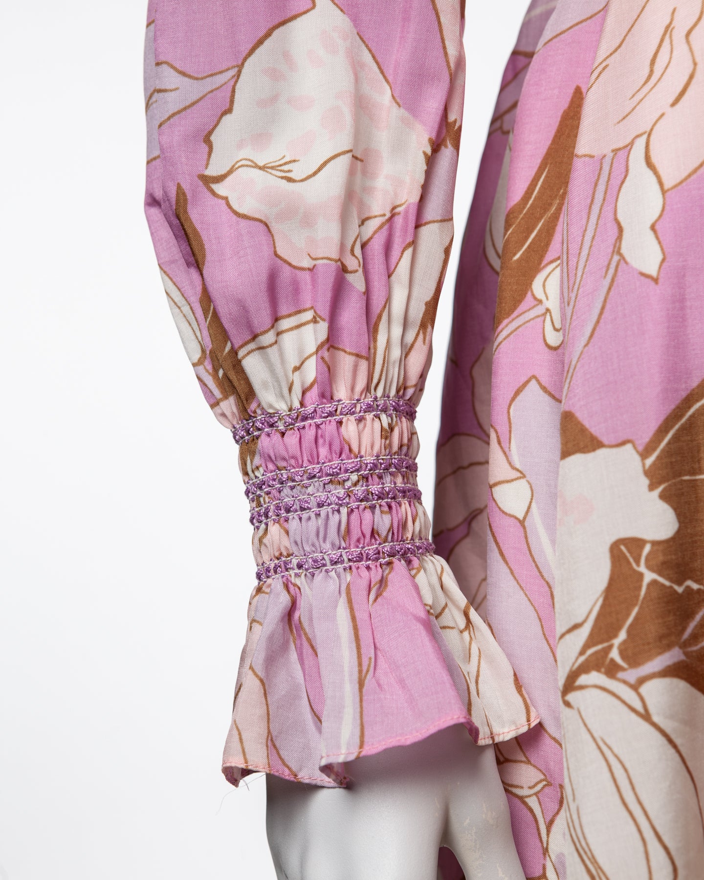 Twiggy Label Floral Mini Dress - C. 1960s
