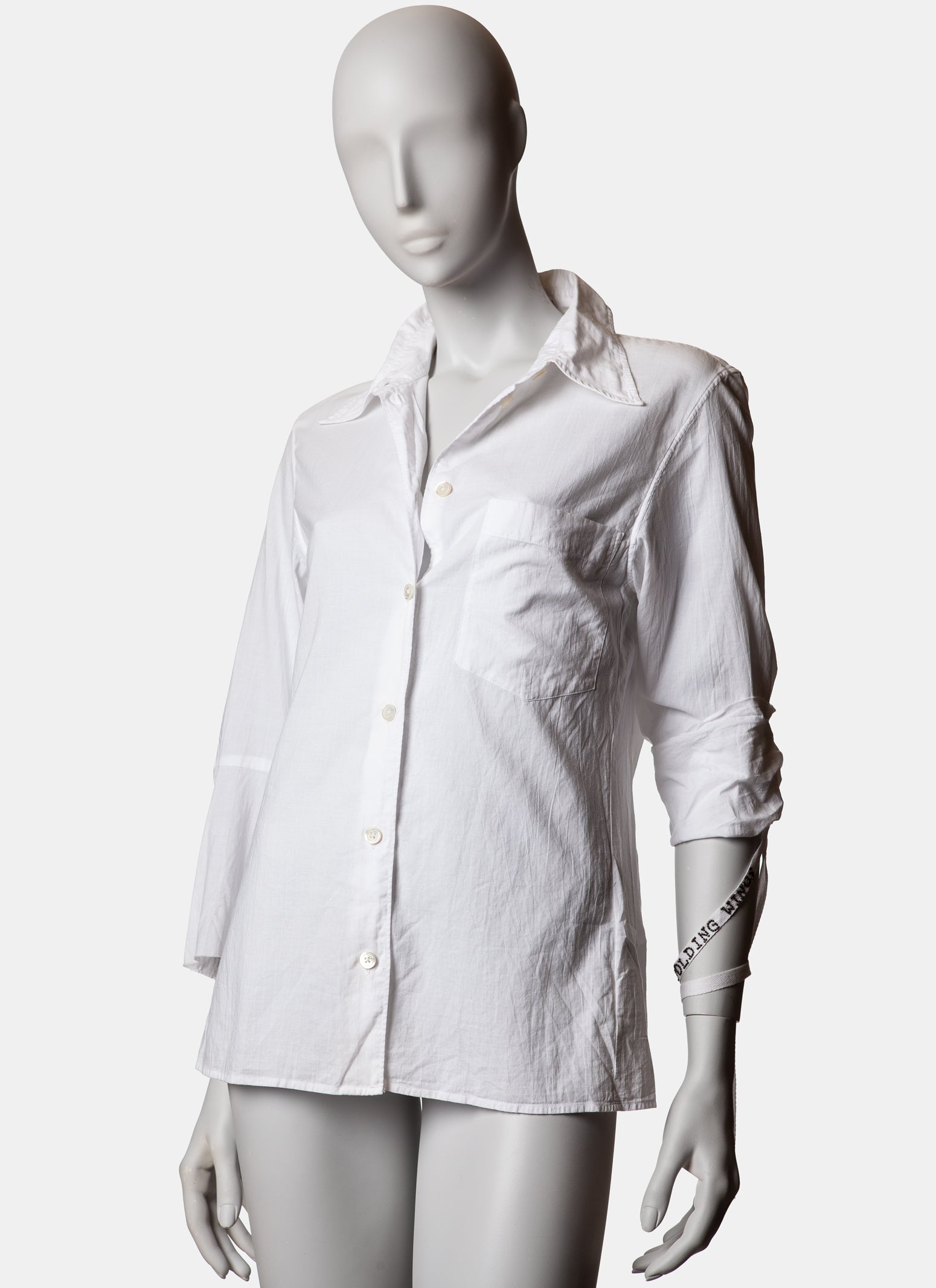 Ann Demeulemeester Beaded Poem Shirt S/S 2000