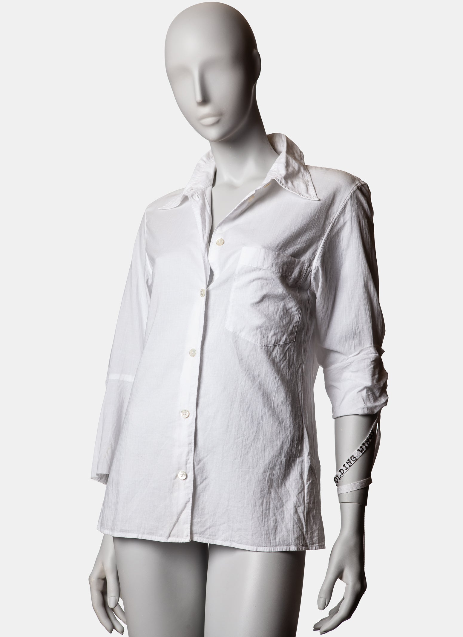 Ann Demeulemeester Beaded Poem Shirt S/S 2000