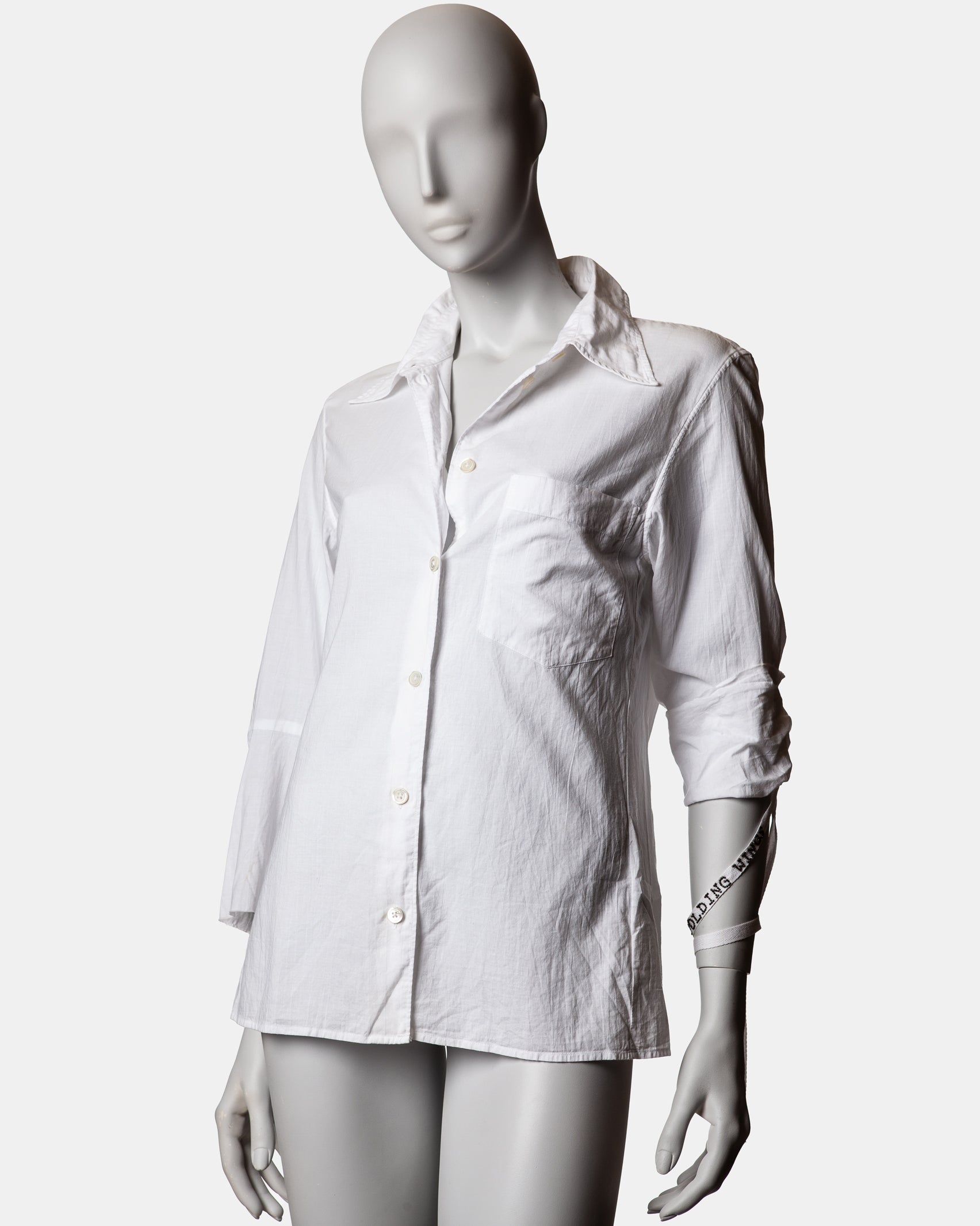 Ann Demeulemeester Beaded Poem Shirt S/S 2000