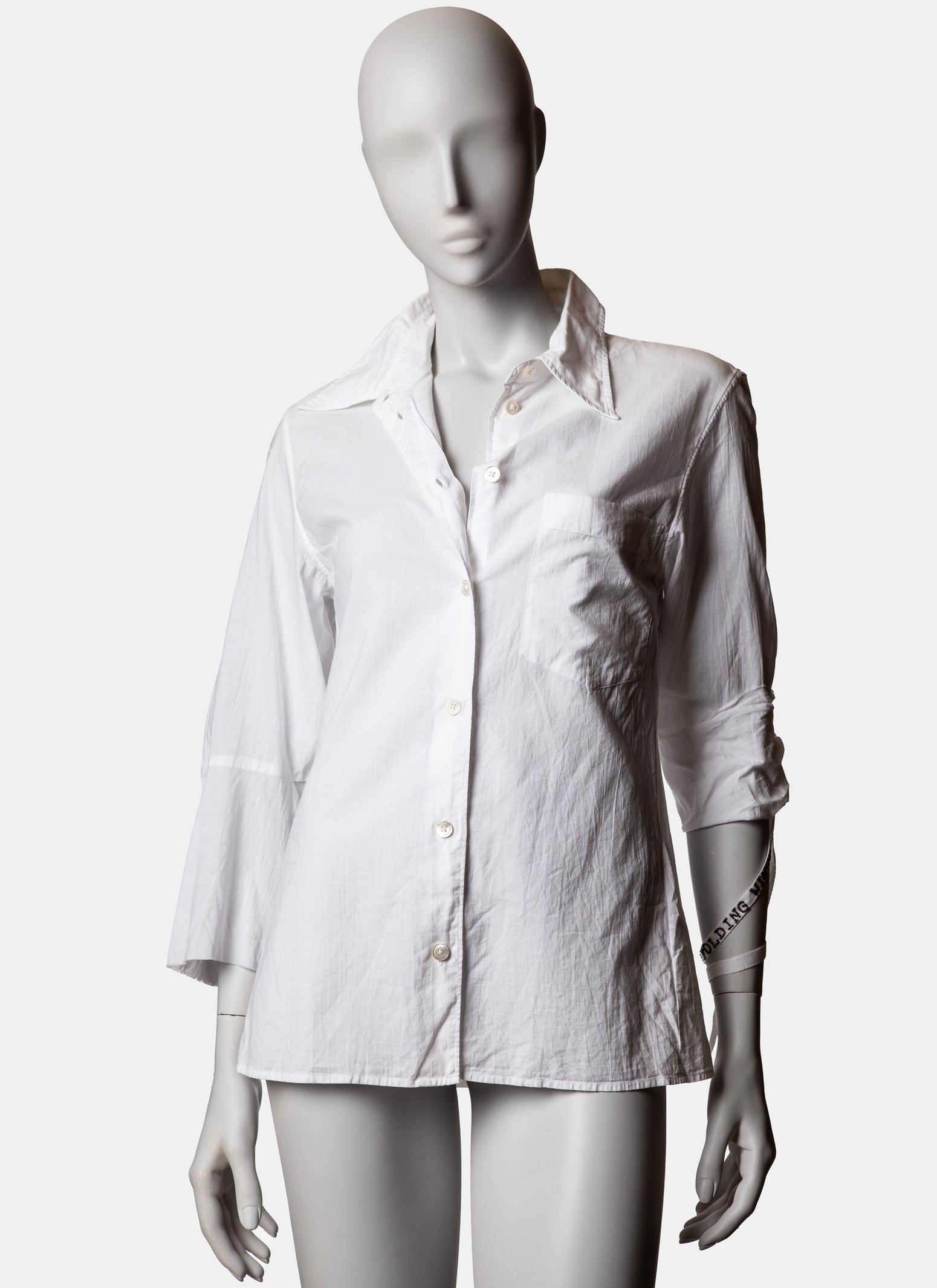 Ann Demeulemeester Beaded Poem Shirt S/S 2000