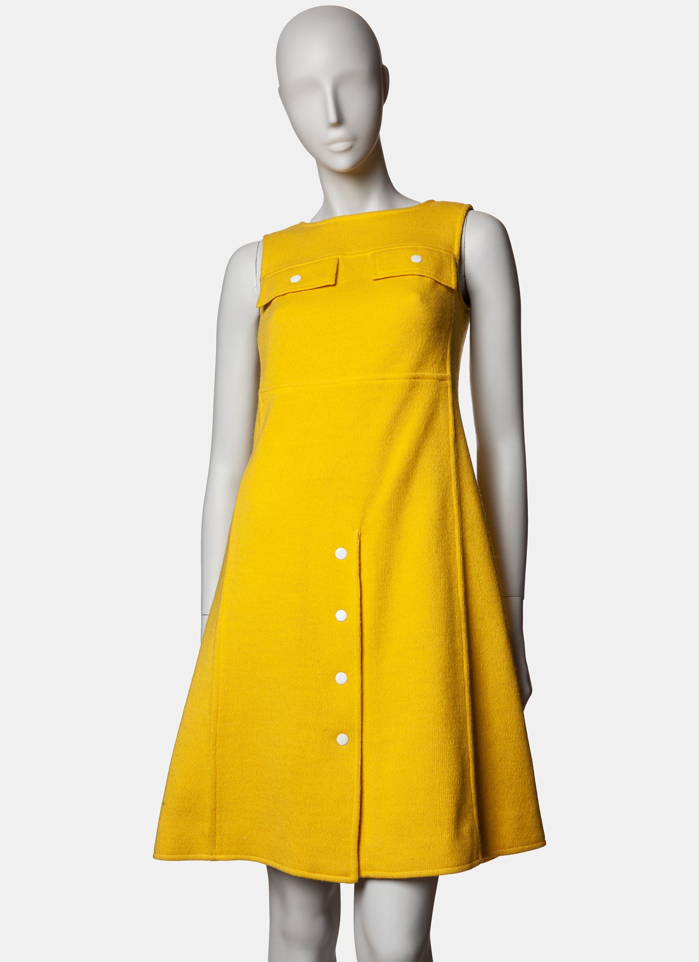Courrèges Hyperbole Snap Shift Dress - C. 1960s/70s