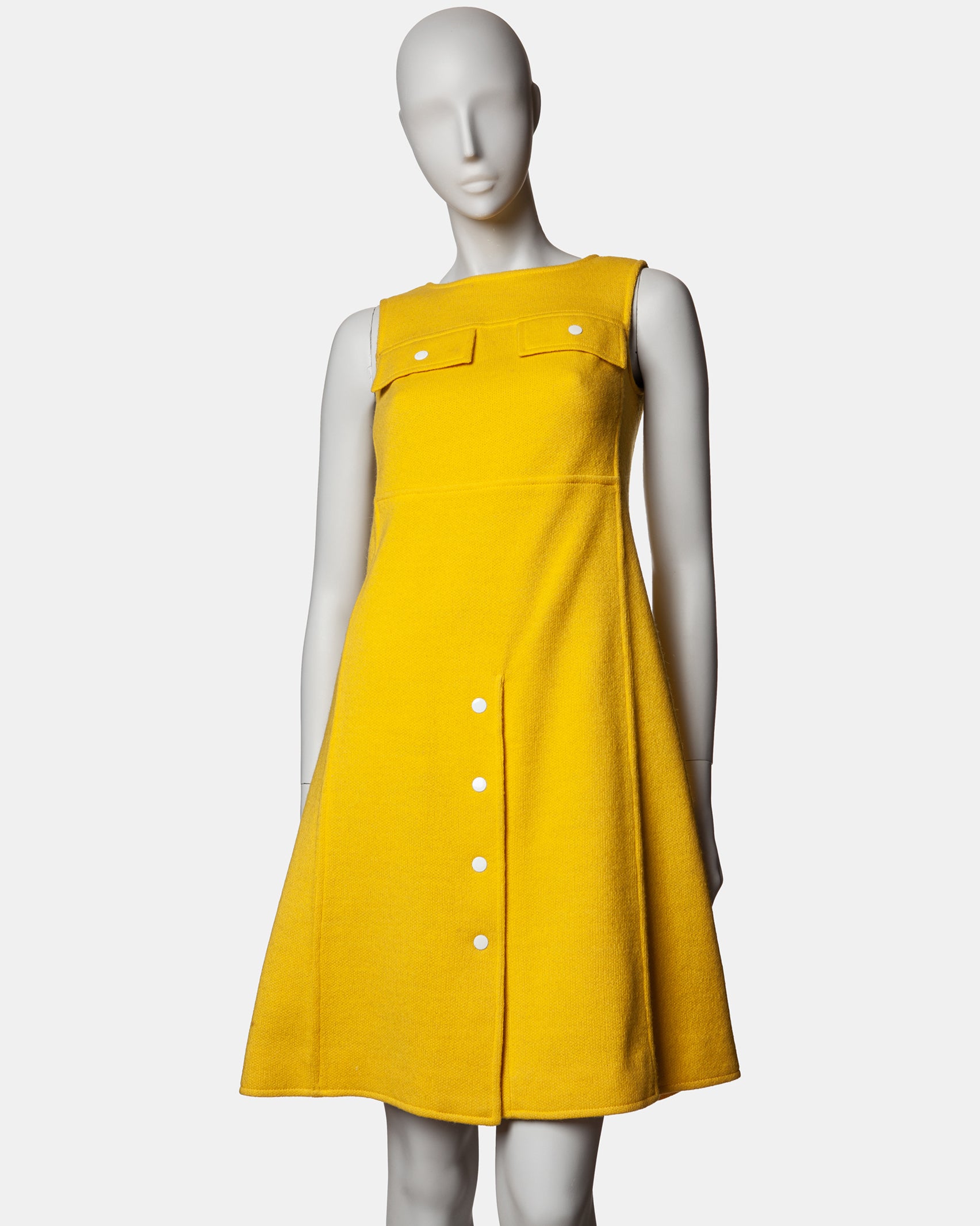 Courrèges Hyperbole Snap Shift Dress - C. 1960s/70s