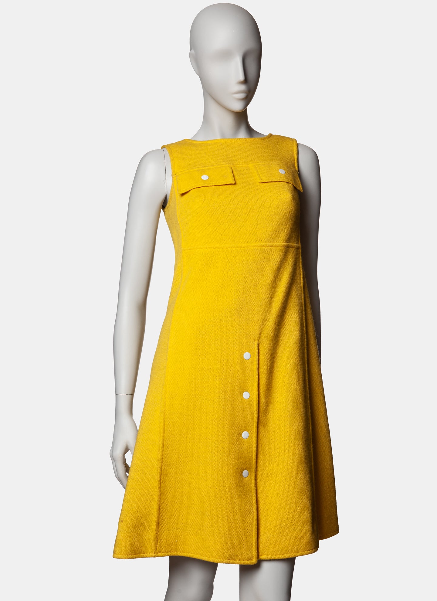 Courrèges Hyperbole Snap Shift Dress - C. 1960s/70s