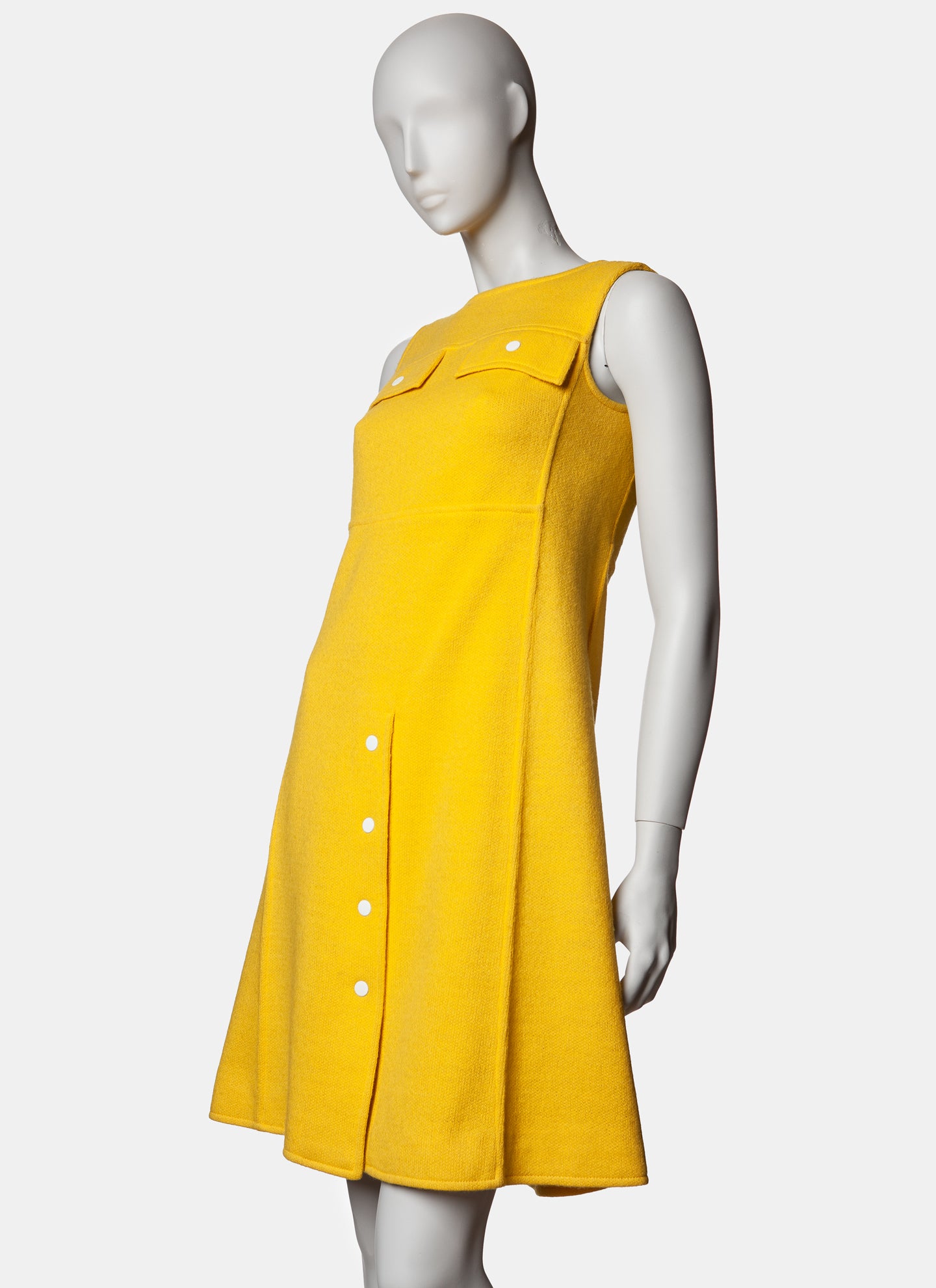 Courrèges Hyperbole Snap Shift Dress - C. 1960s/70s