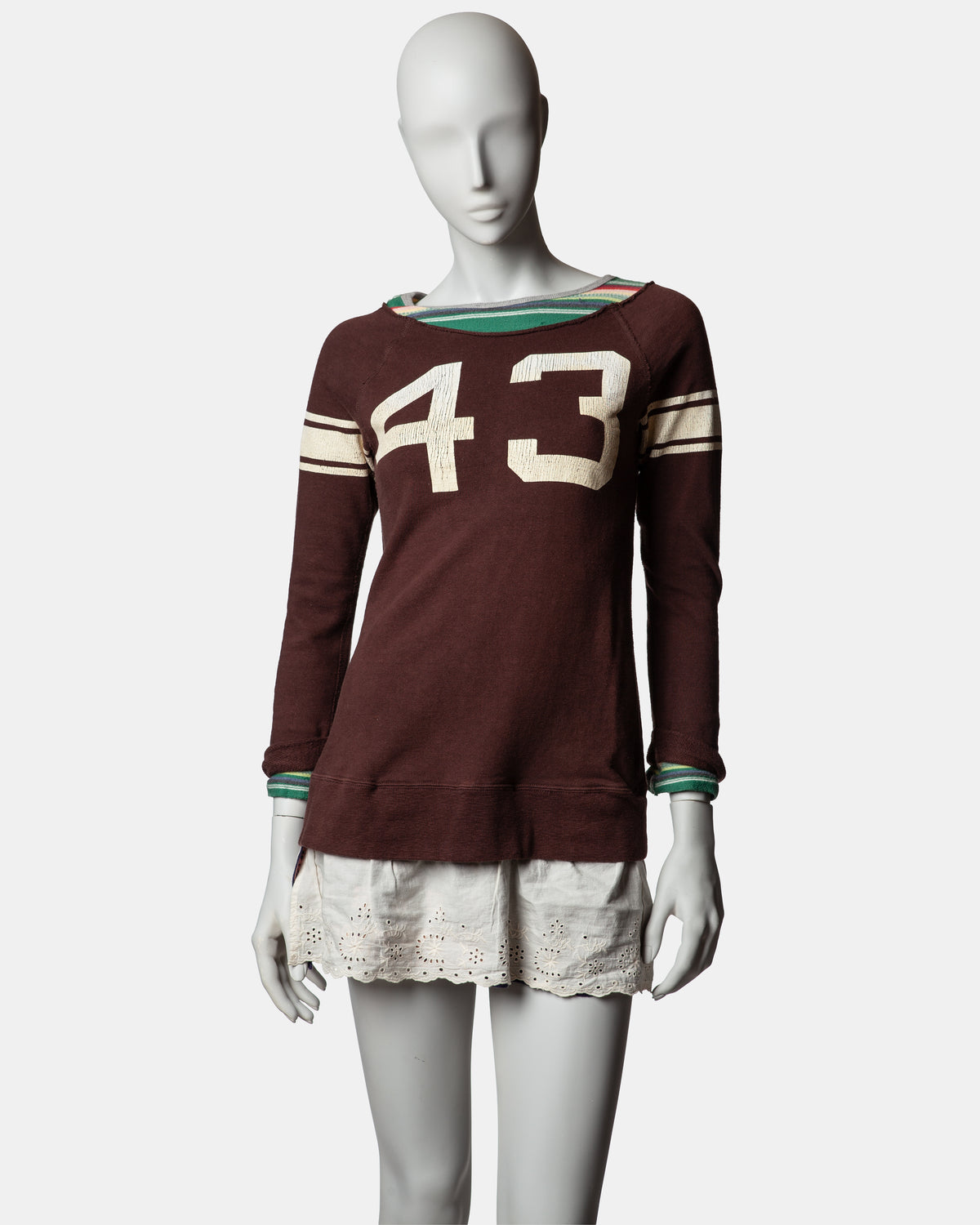 Americana Distressed Jersey Dress - O/S