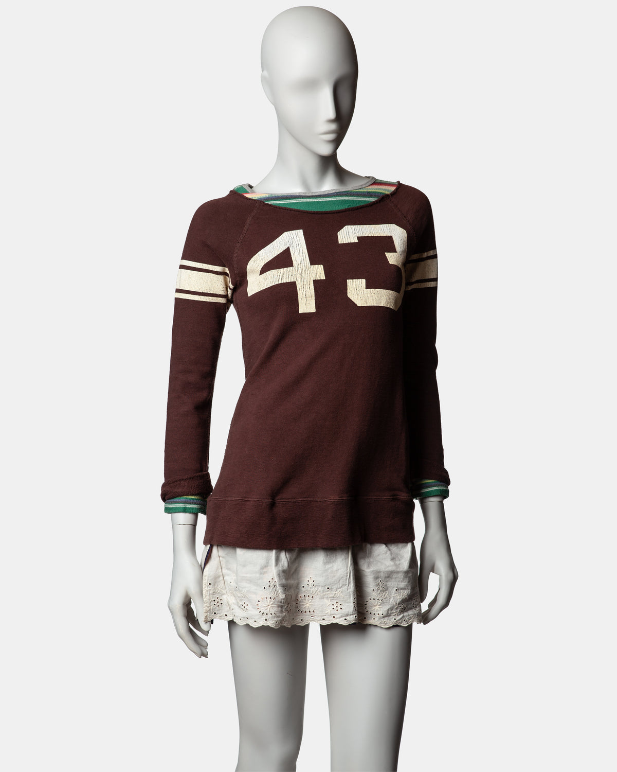 Americana Distressed Jersey Dress - O/S