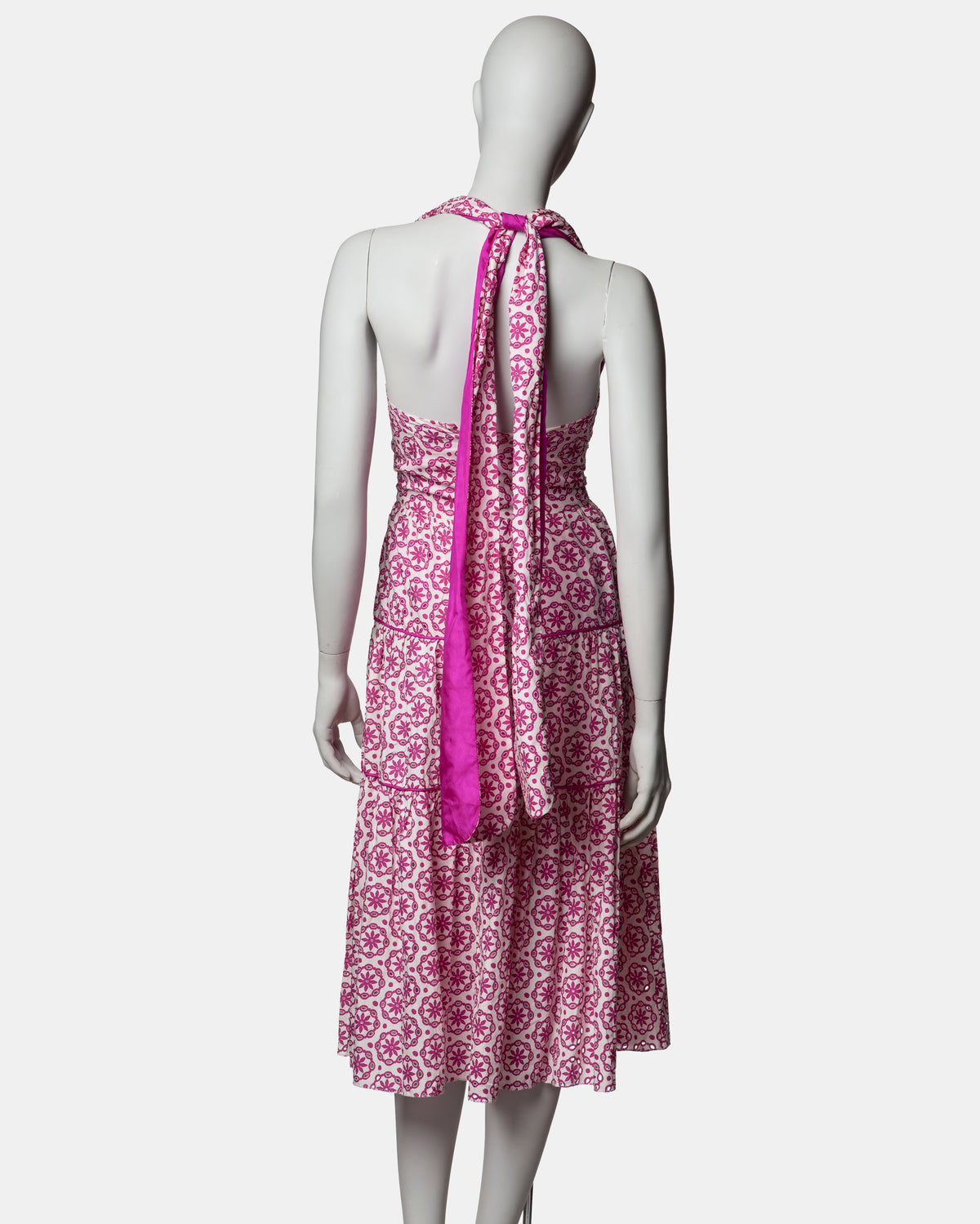 FrostFrench - Tiered Halter-Neck Midi Dress - S/S 2005 - UK 8