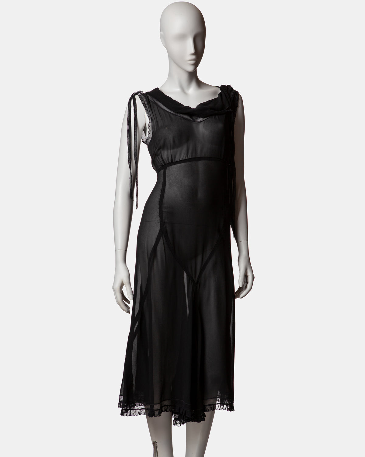 Paul Smith Silk Sheer Dress - C. 2000s - IT 42