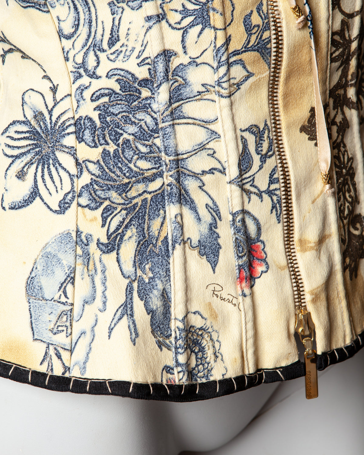 Roberto Cavalli Tattoo Corset - S/S 2003 - M