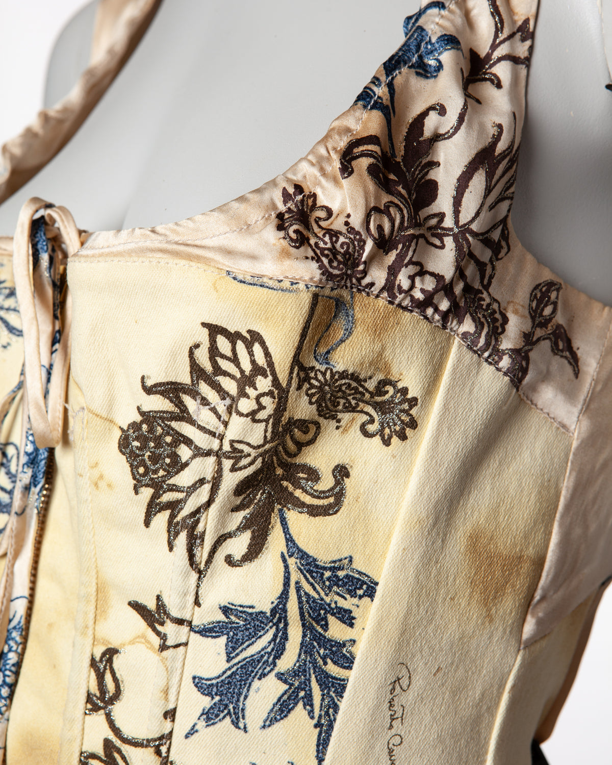 Roberto Cavalli Tattoo Corset - S/S 2003 - M