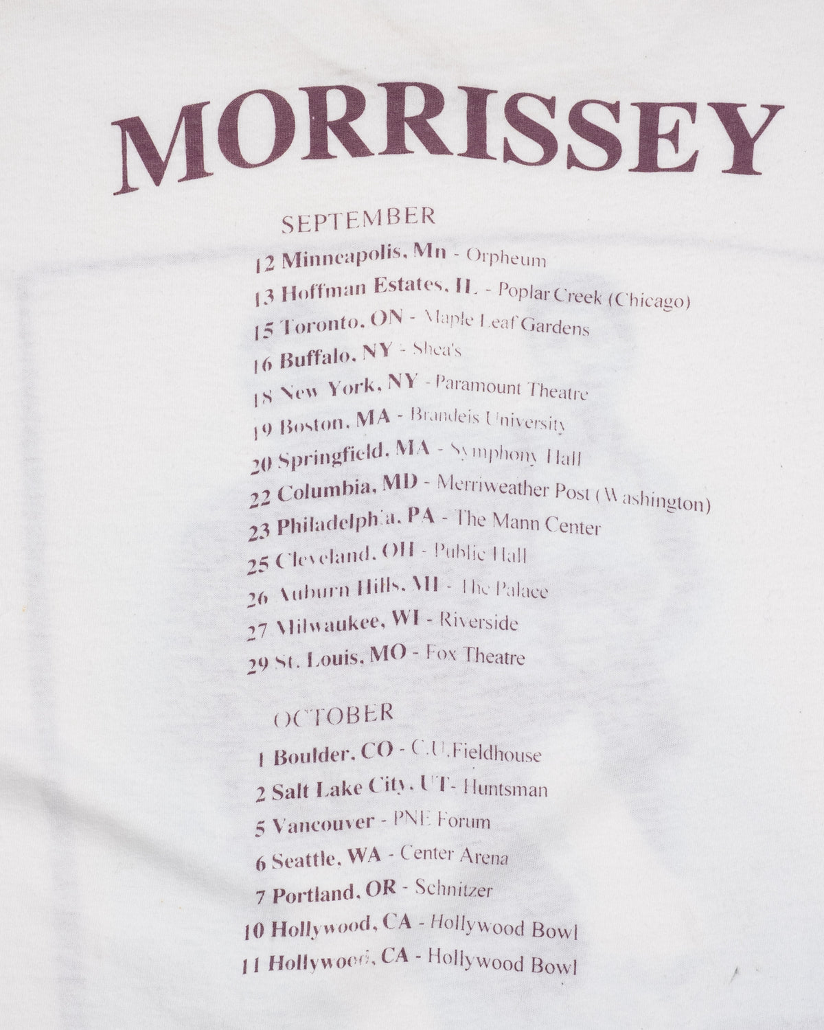 Vintage - Morrissey Your Arsenal, Skinbyrds T-Shirt