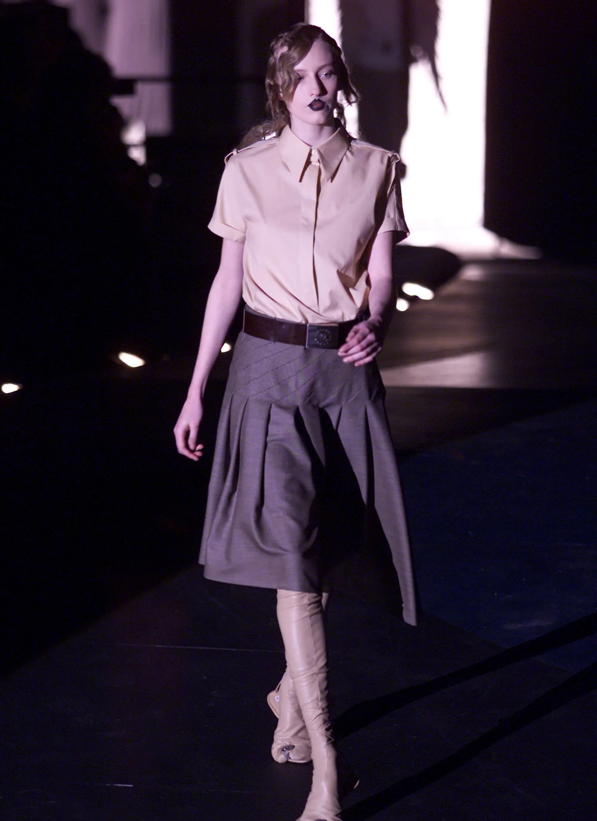 Alexander McQueen Pleated Skirt - A/W 2001