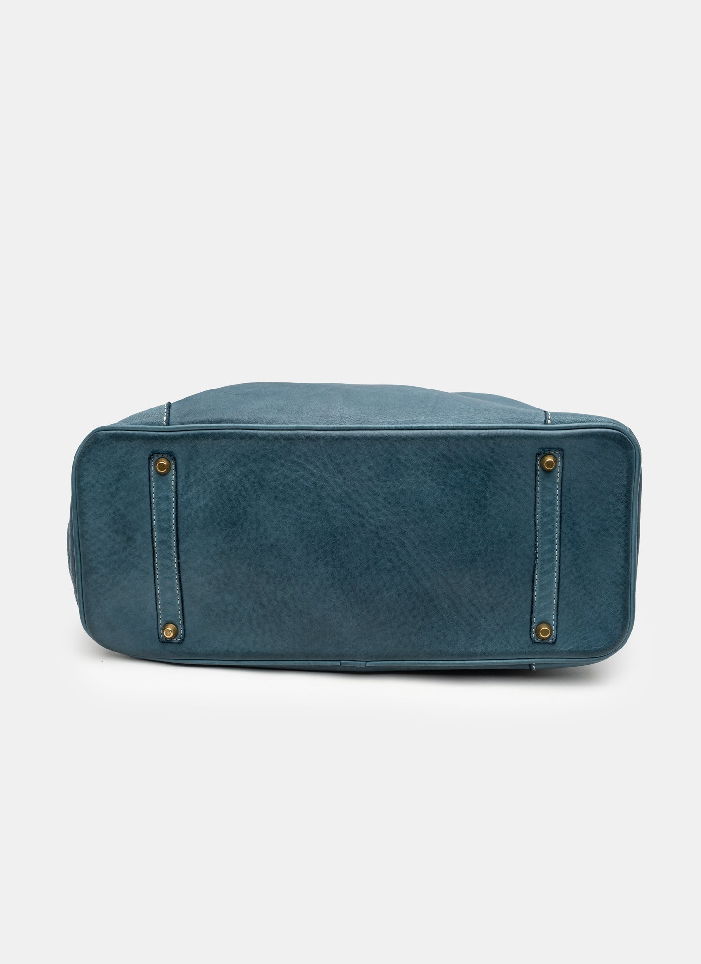 Washed Slouchy Calf Bag in Dark Teal