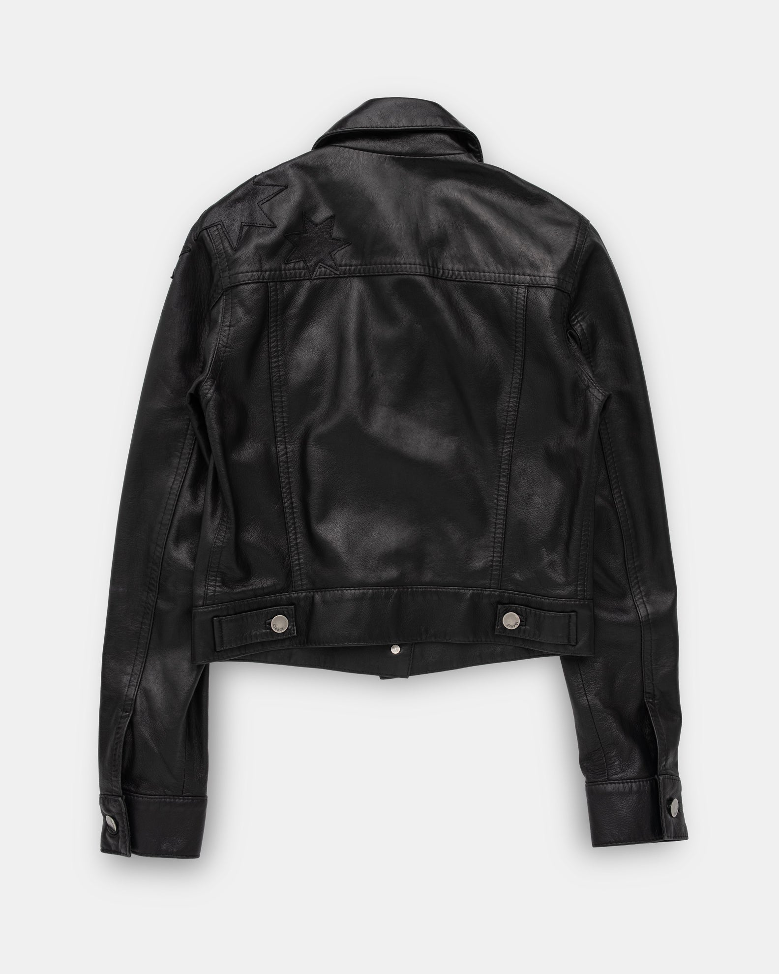 Theory Star Applique Leather Trucker - C. 2000s