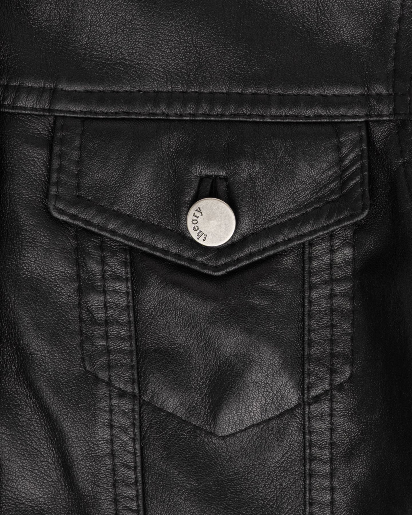 Theory Star Applique Leather Trucker - C. 2000s