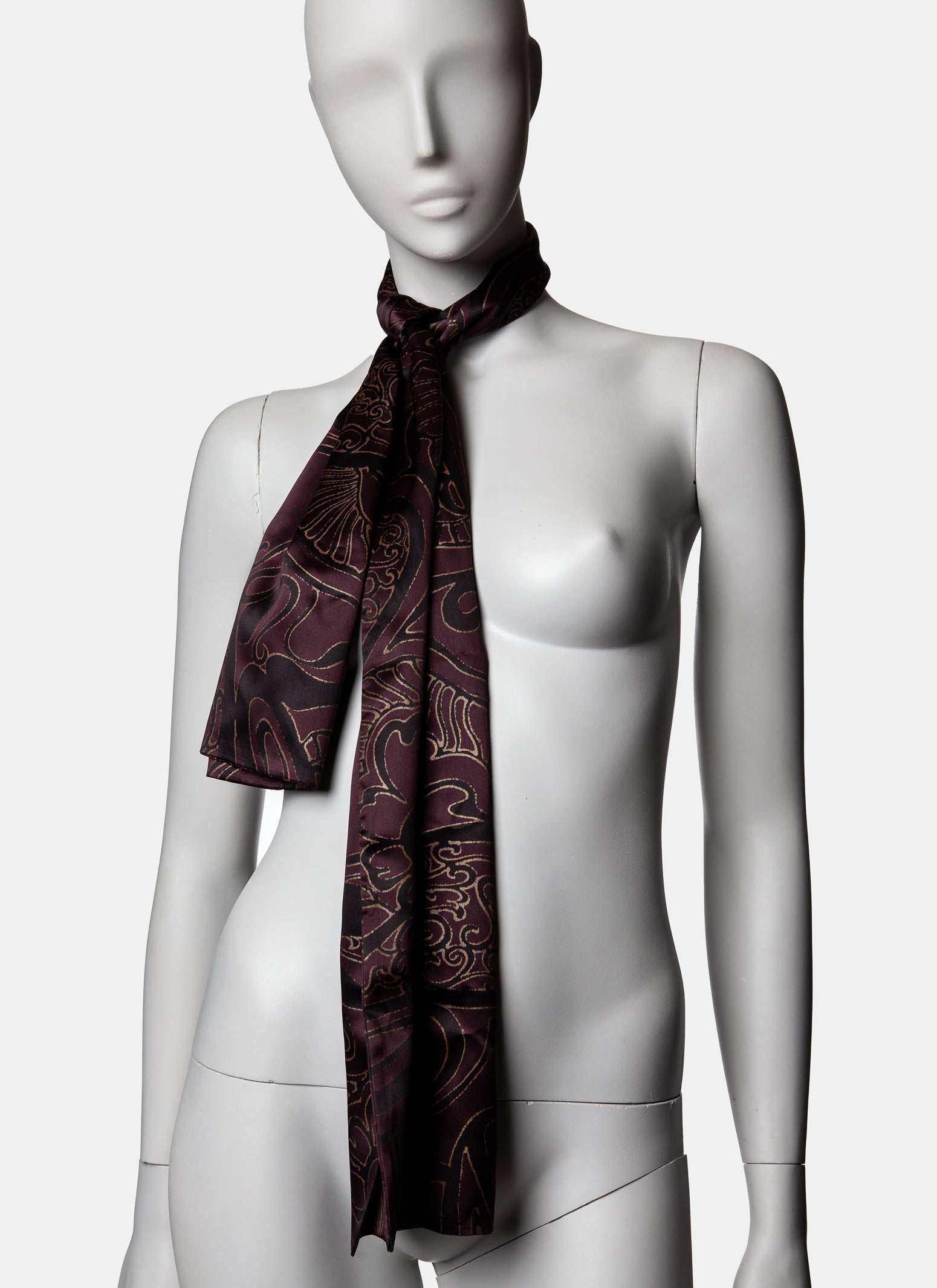 Gucci Nouveau Print Silk Scarf - C. 2000s