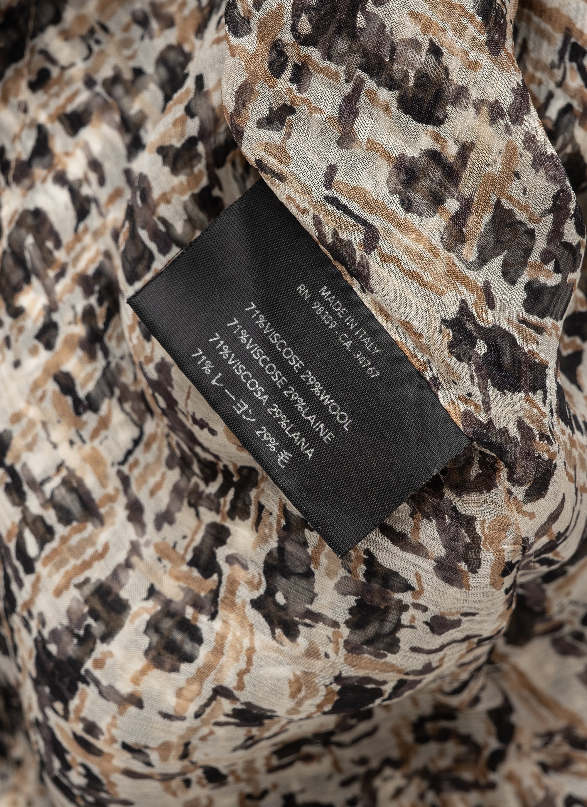 Prada Voile-trimmed bouclé Skirt - A/W 2000