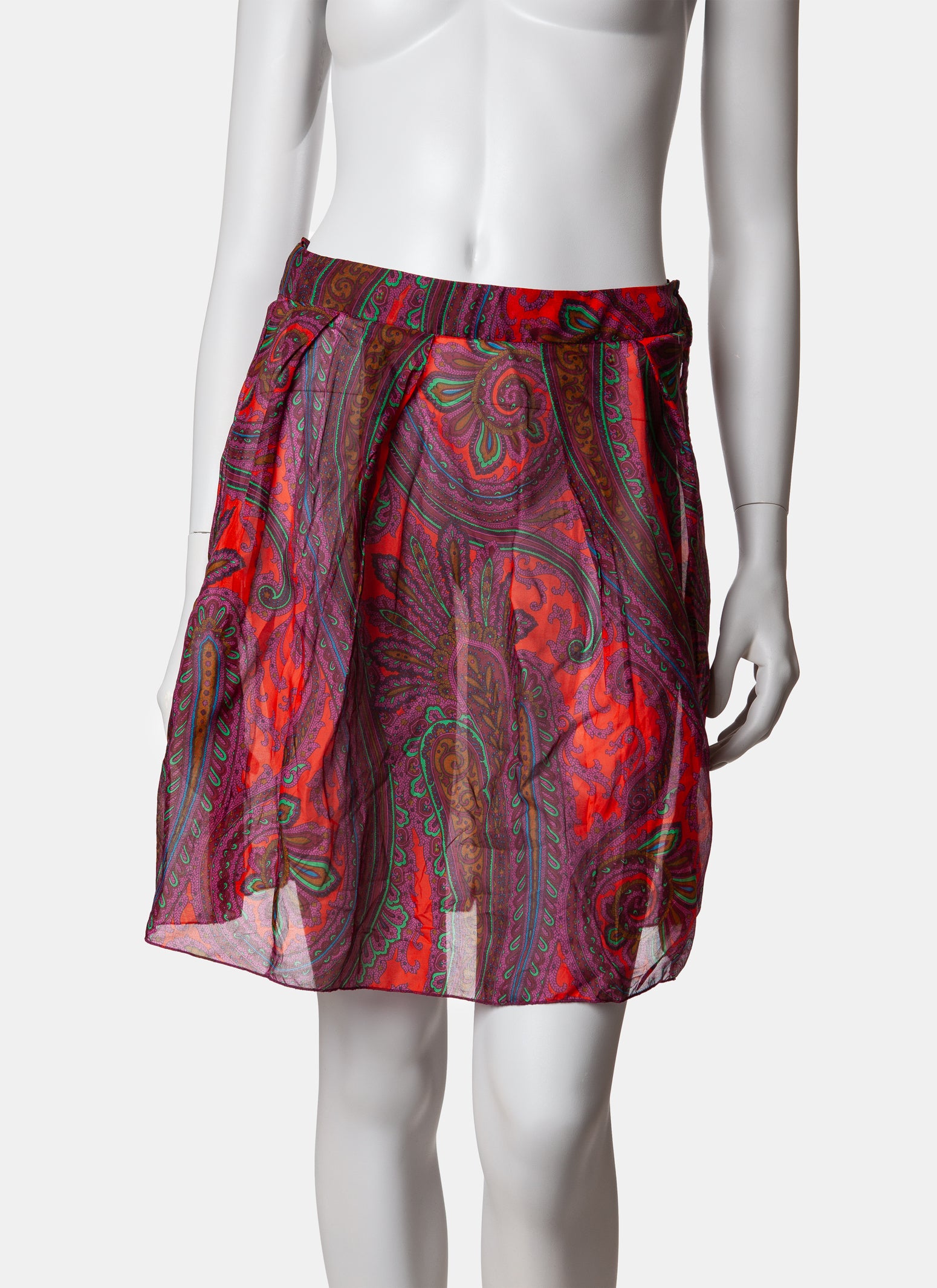 Miu Miu Paisley Silk Skirt - A/W 2005