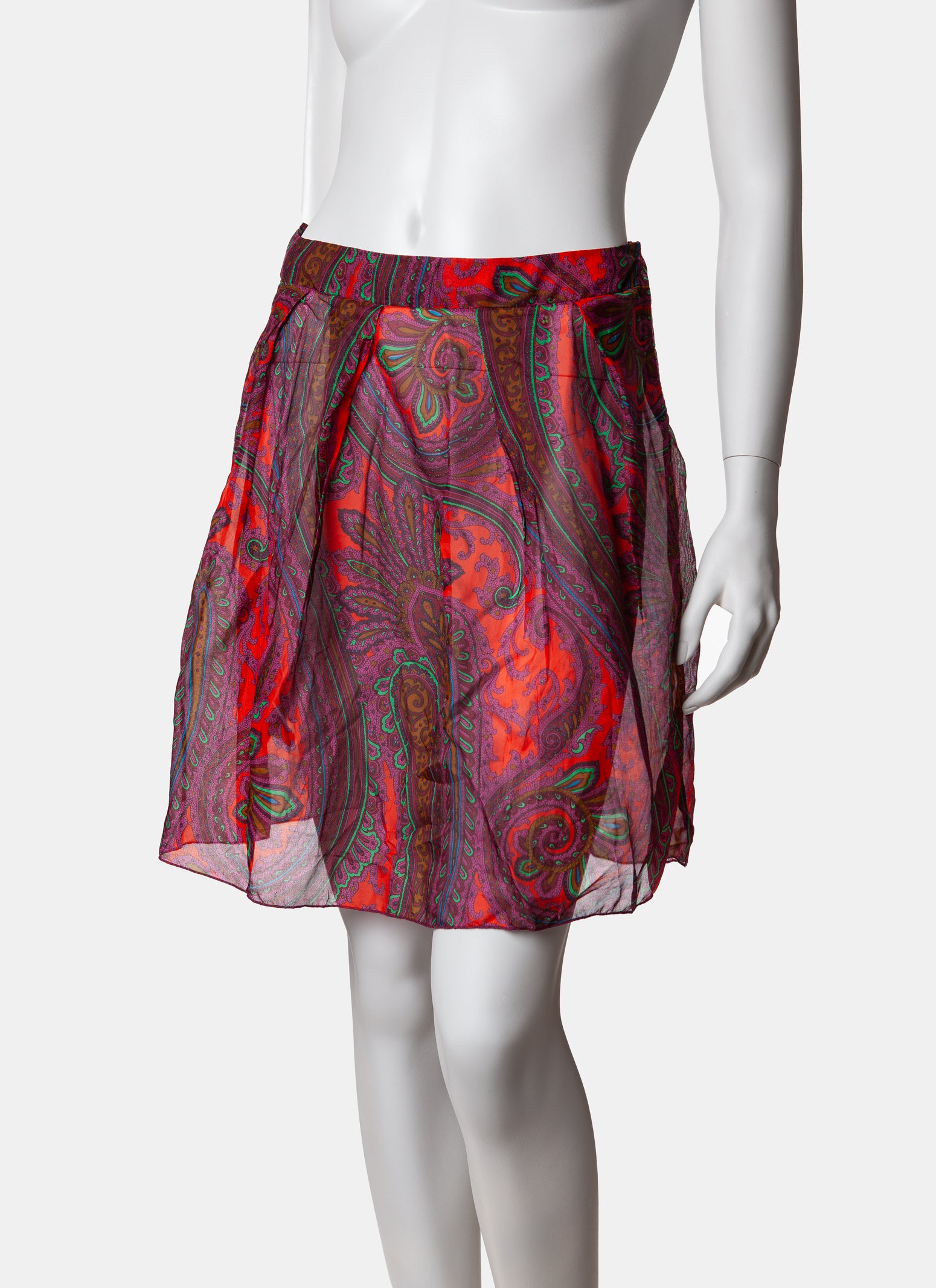 Miu Miu Paisley Silk Skirt - A/W 2005