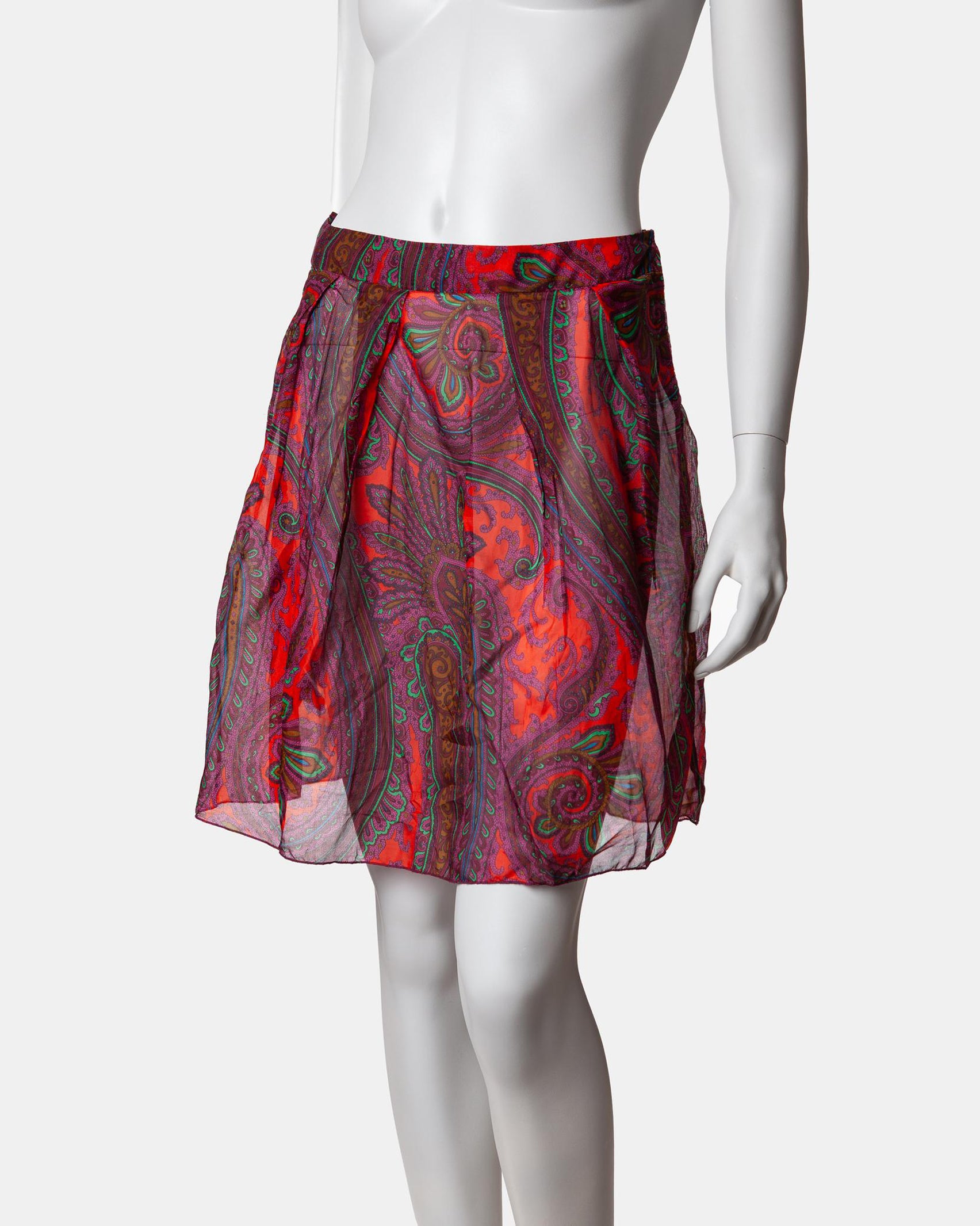 Miu Miu Paisley Silk Skirt - A/W 2005