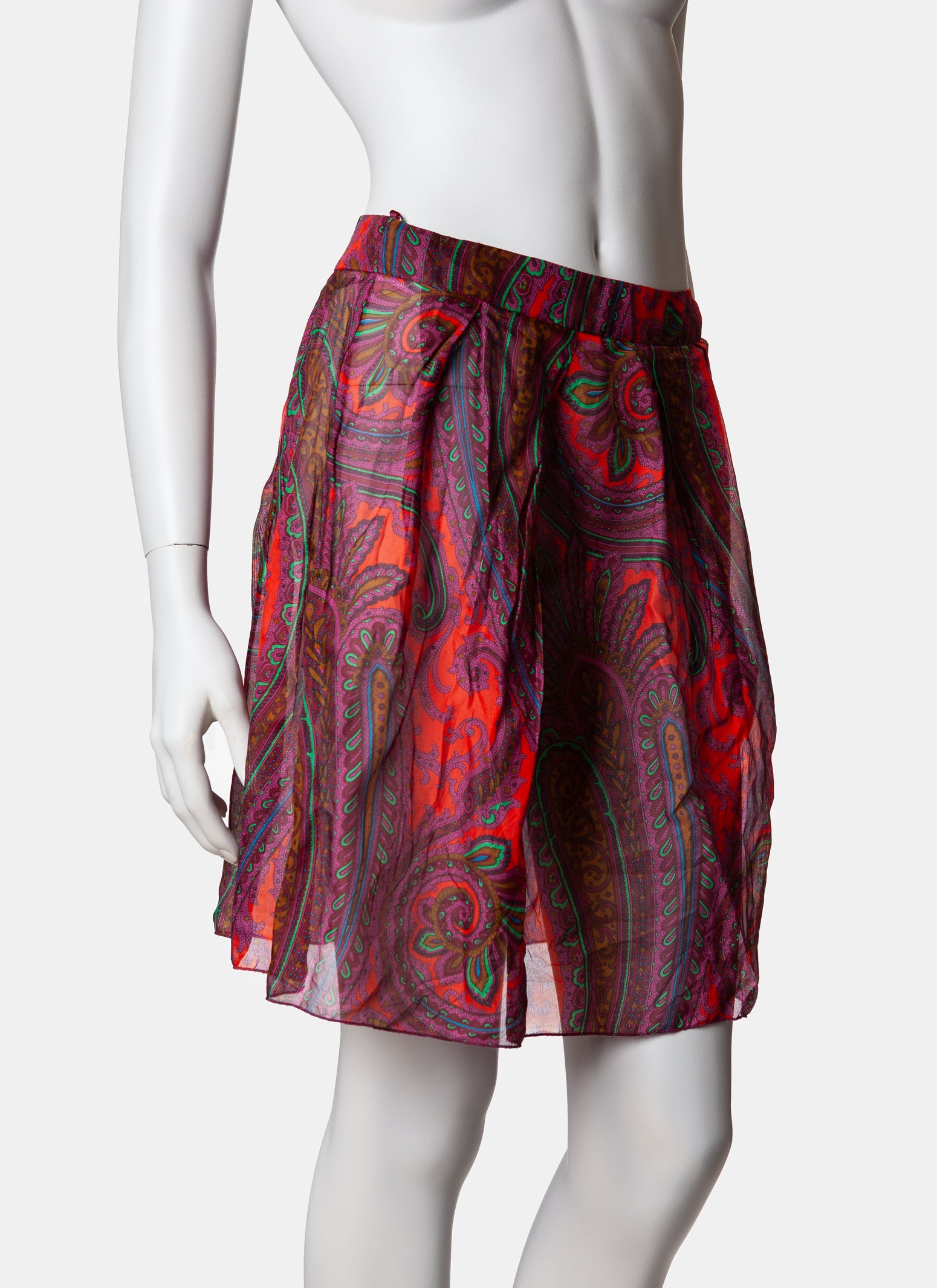 Miu Miu Paisley Silk Skirt - A/W 2005
