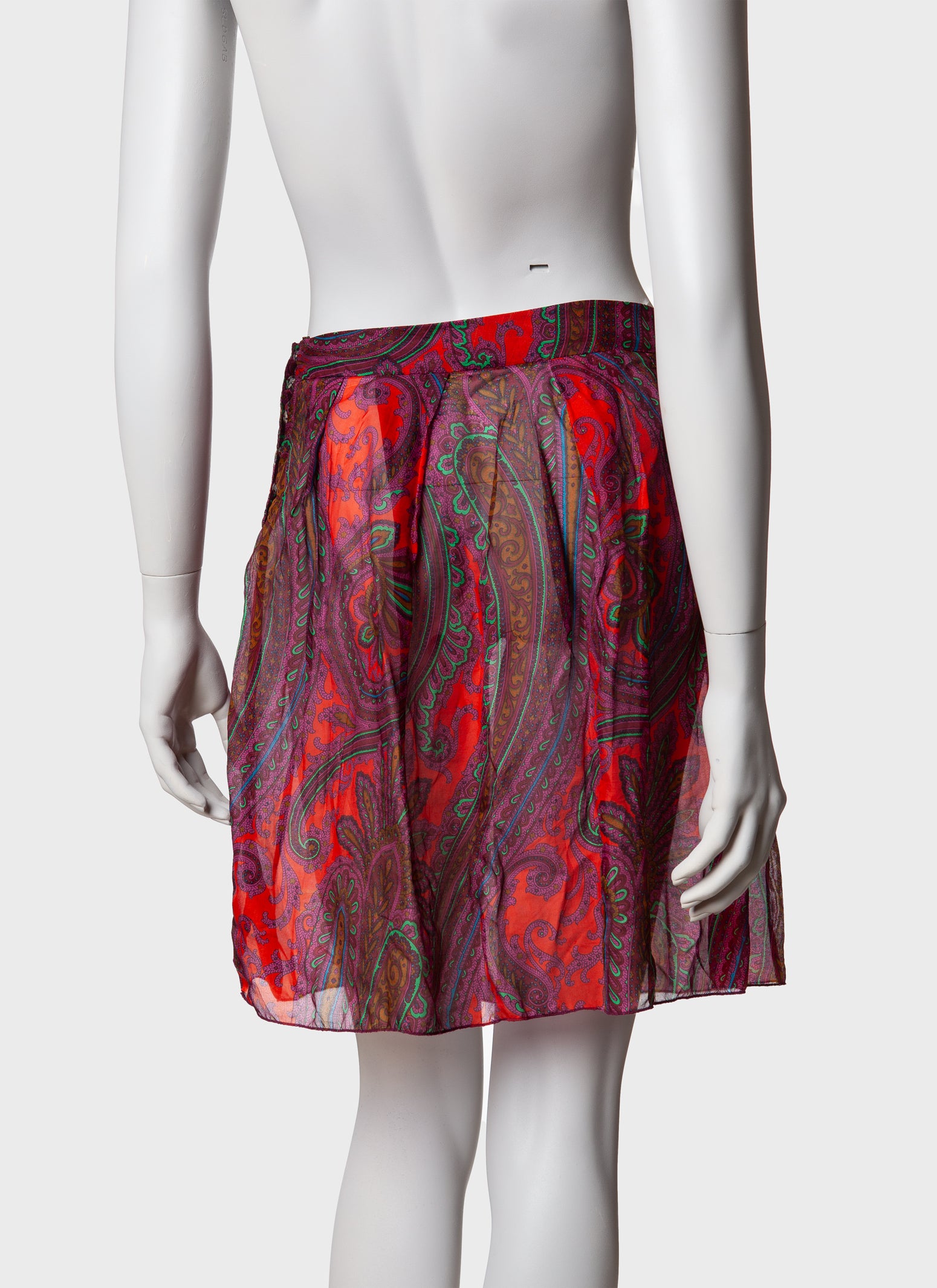 Miu Miu Paisley Silk Skirt - A/W 2005