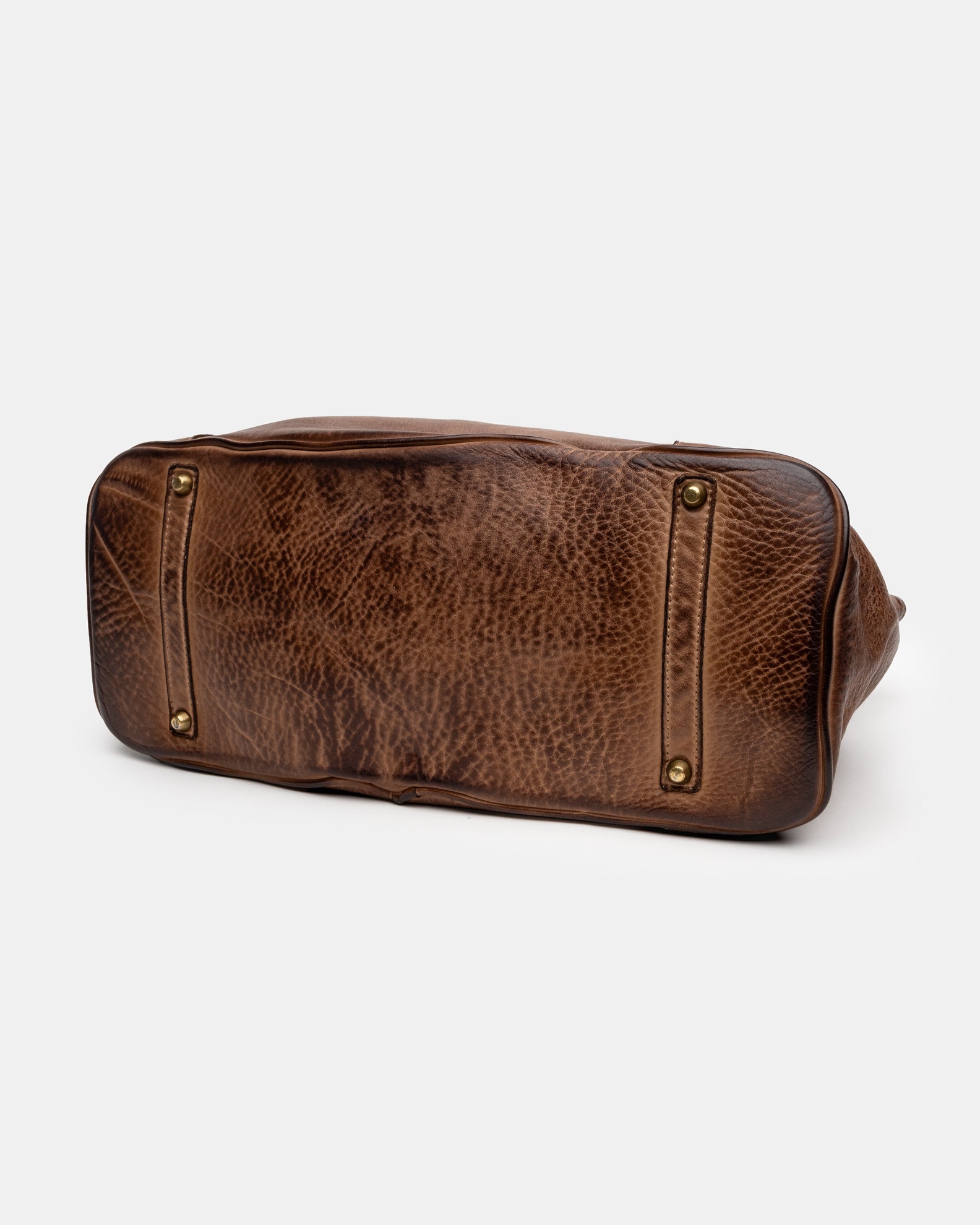 Washed Slouchy Calf Bag in Clove
