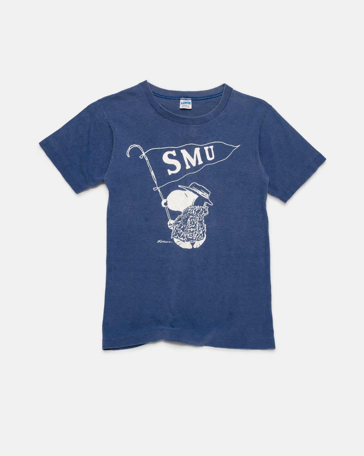 Champion - Snoopy Pennant Tee - C. 1970s - S