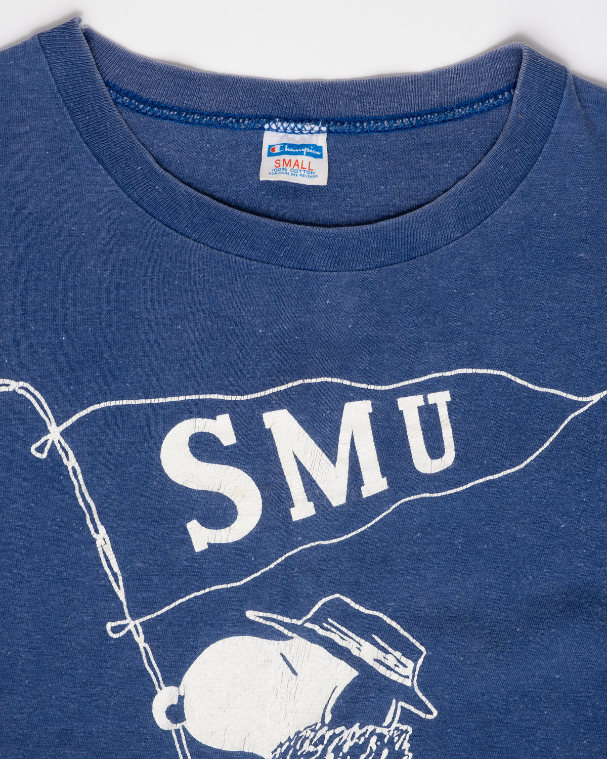 Champion - Snoopy Pennant Tee - C. 1970s - S